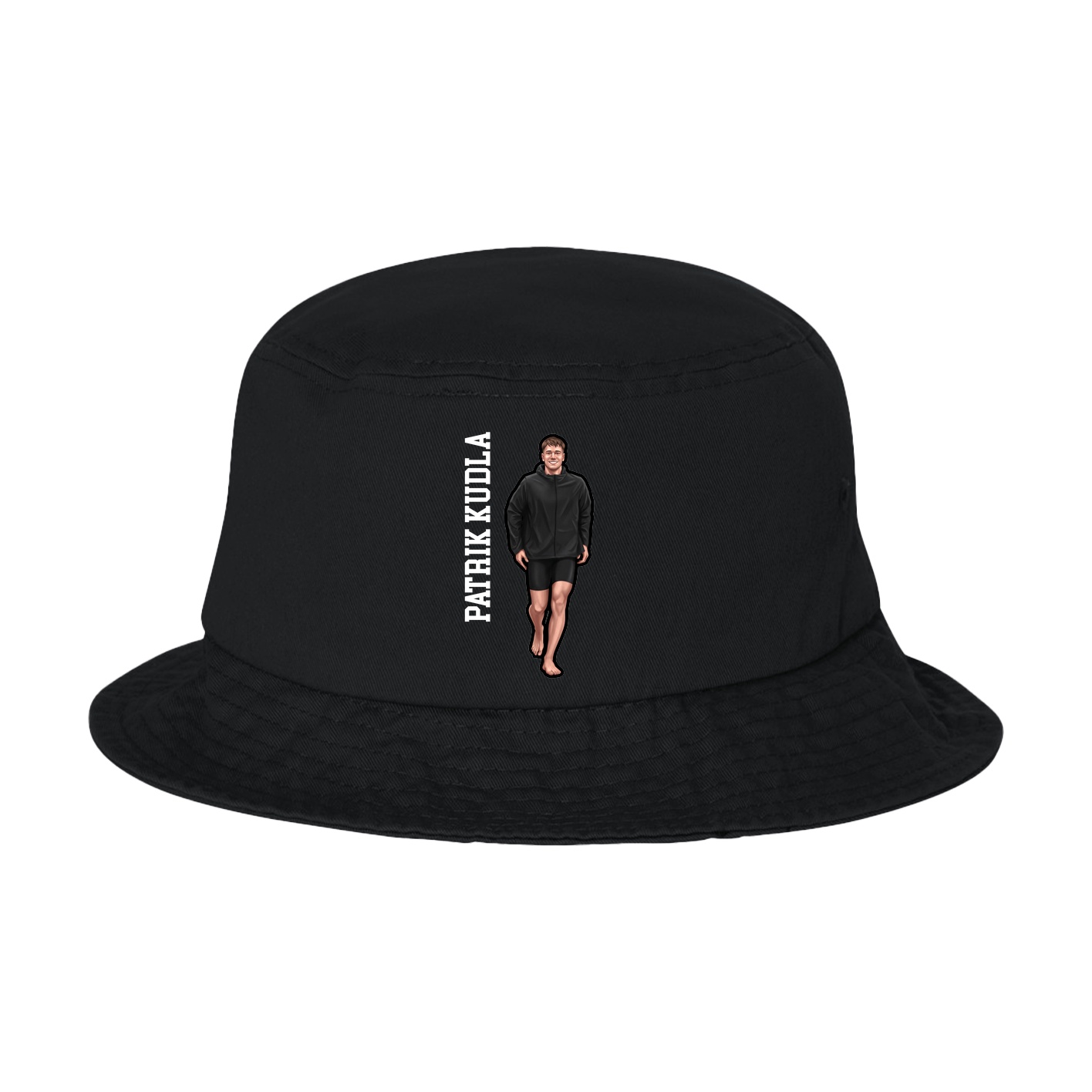 Bucket Cap — Name Vertical in Black