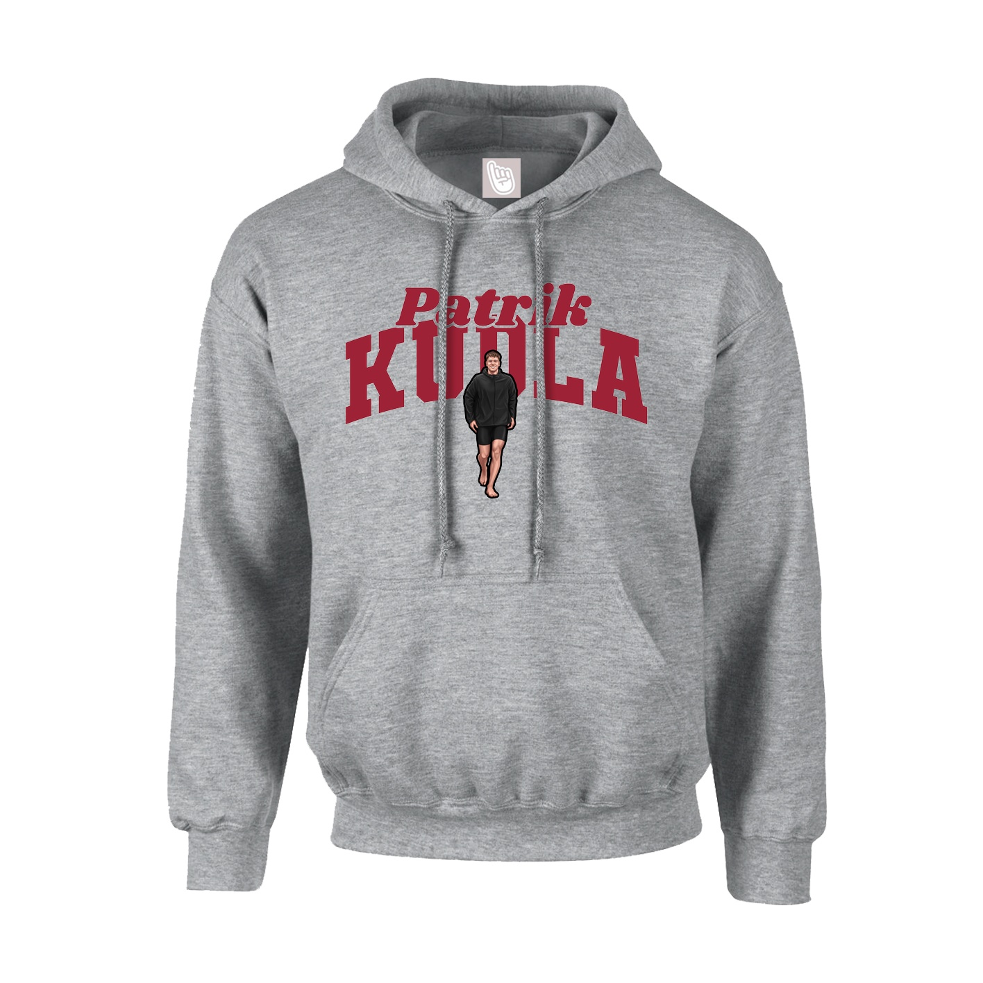 Youth Hoodie — Signature Arch in Grey
