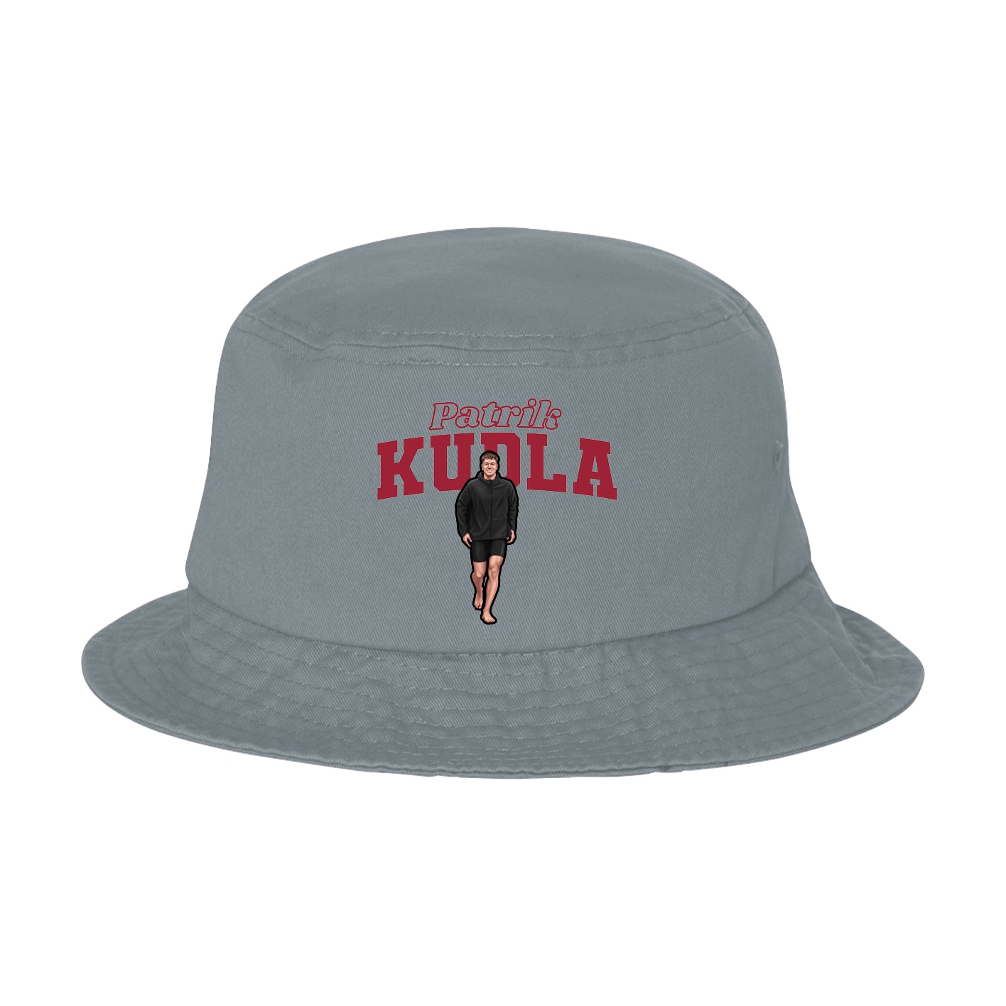 Bucket Cap — Name Arch in Grey