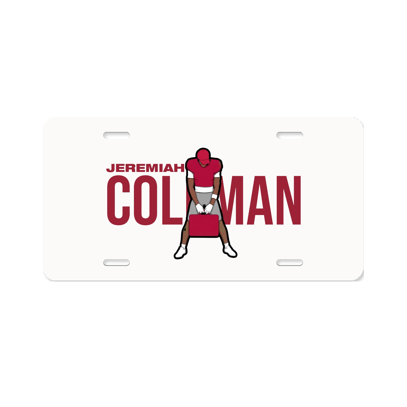 License Plate — Player Name in Classic