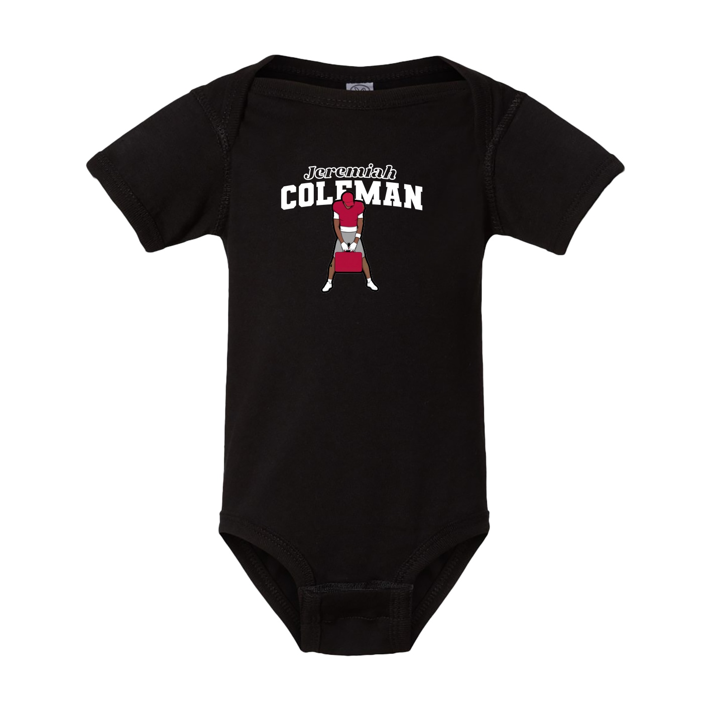 Baby Onesie — Name Arch in Black