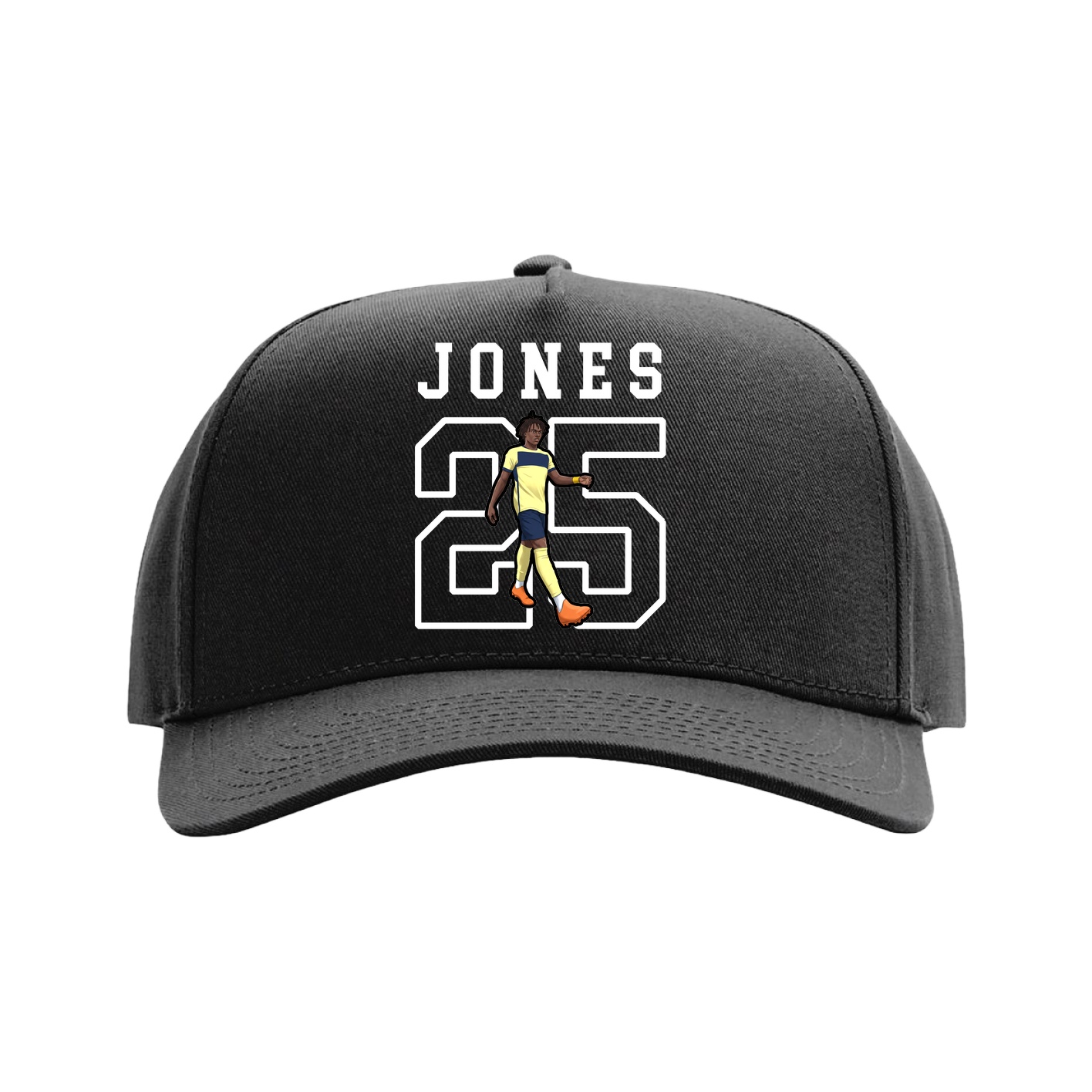 Full Fabric Five-Panel Champ Cap — Shirsey in Black
