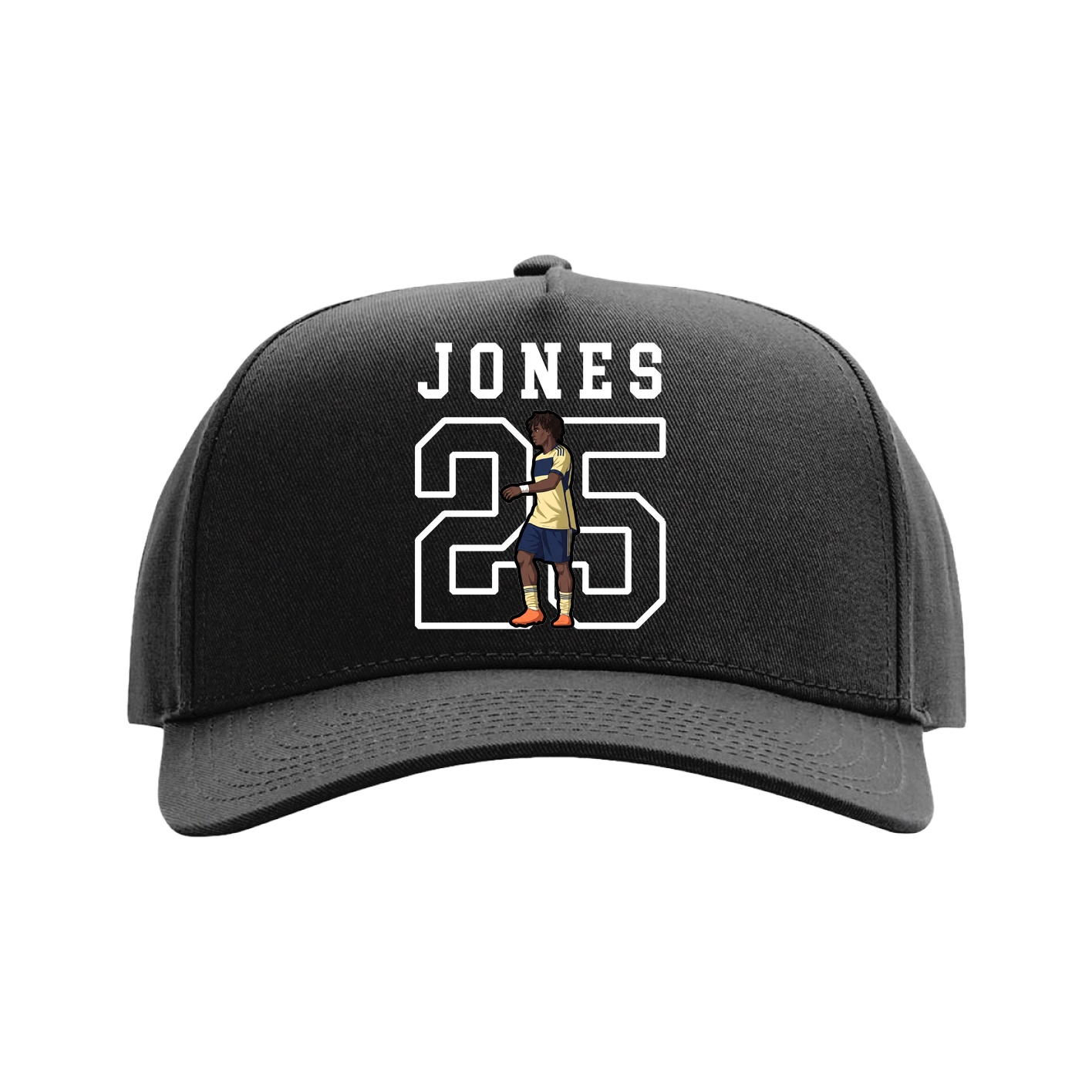 Full Fabric Five-Panel Champ Cap — Shirsey in Black