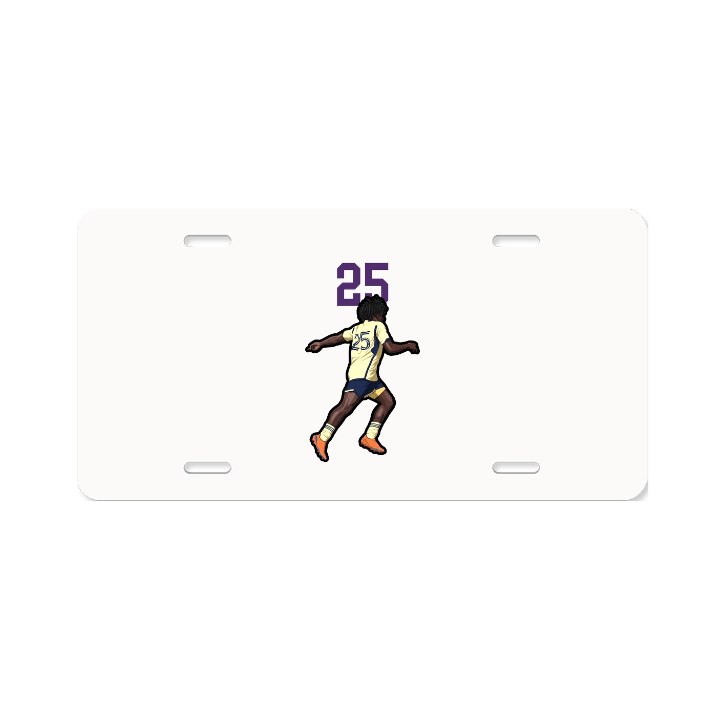 License Plate — Number Top in Classic