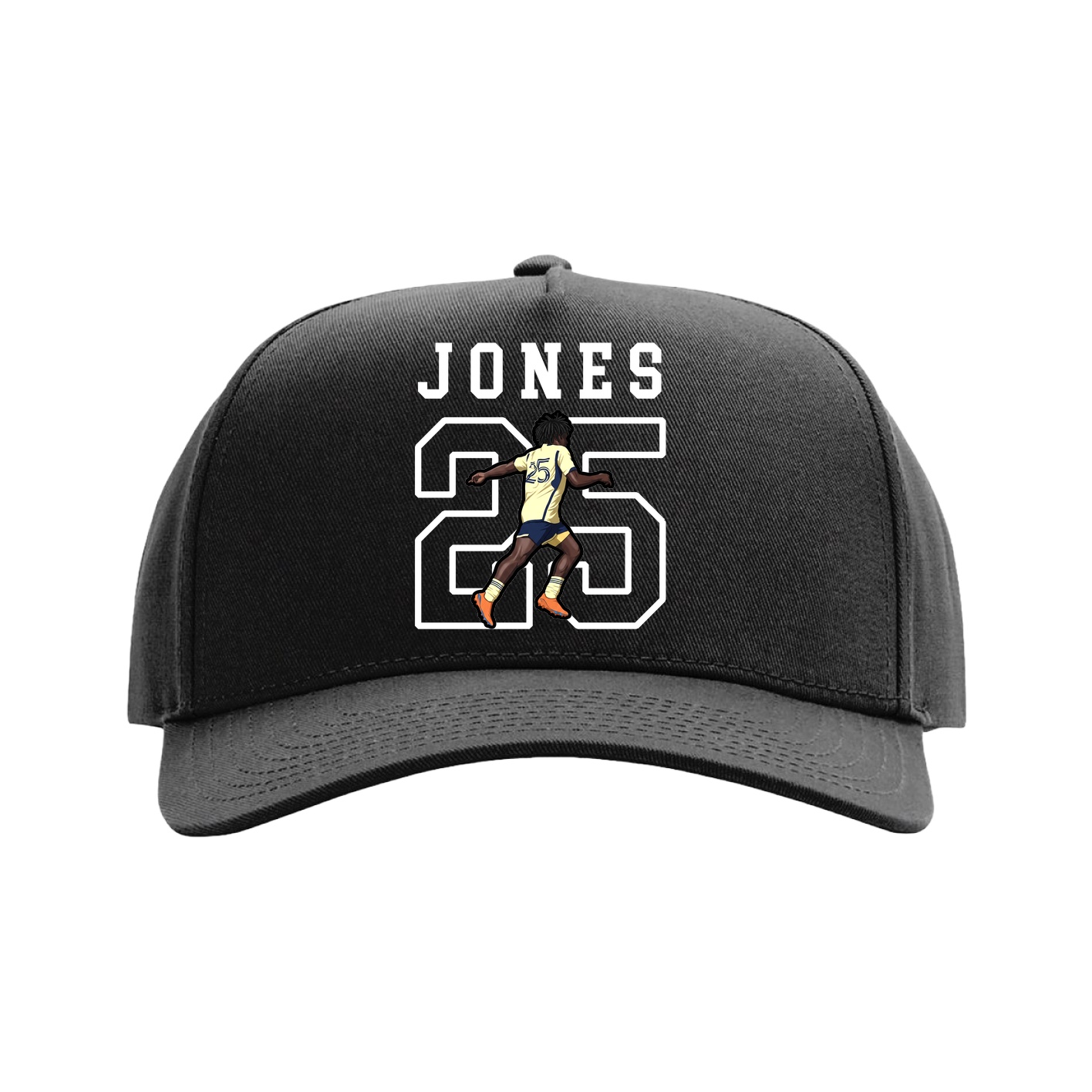 Full Fabric Five-Panel Champ Cap — Shirsey in Black