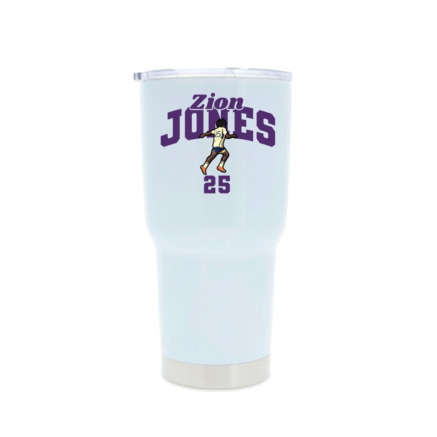 30oz Stainless Steel Tumbler — Signature Arch in White