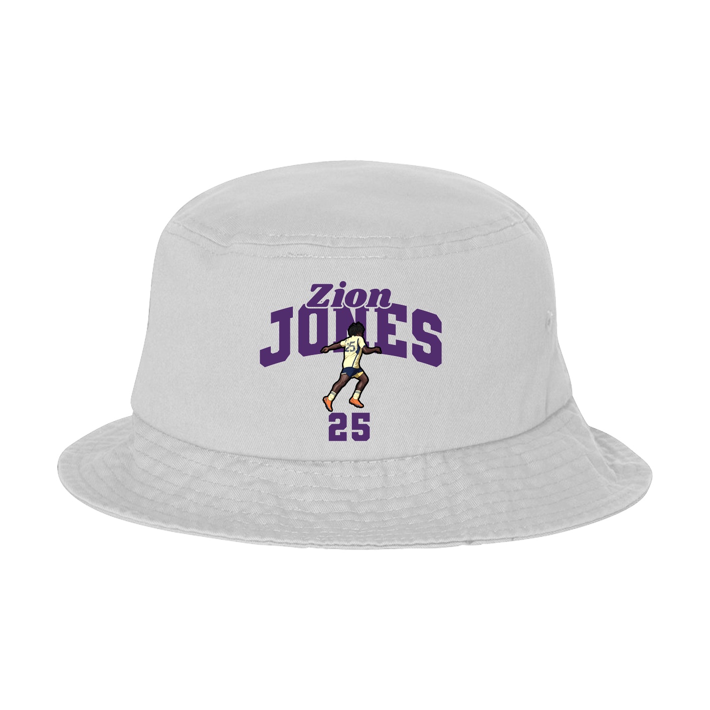 Bucket Cap — Signature Arch in White