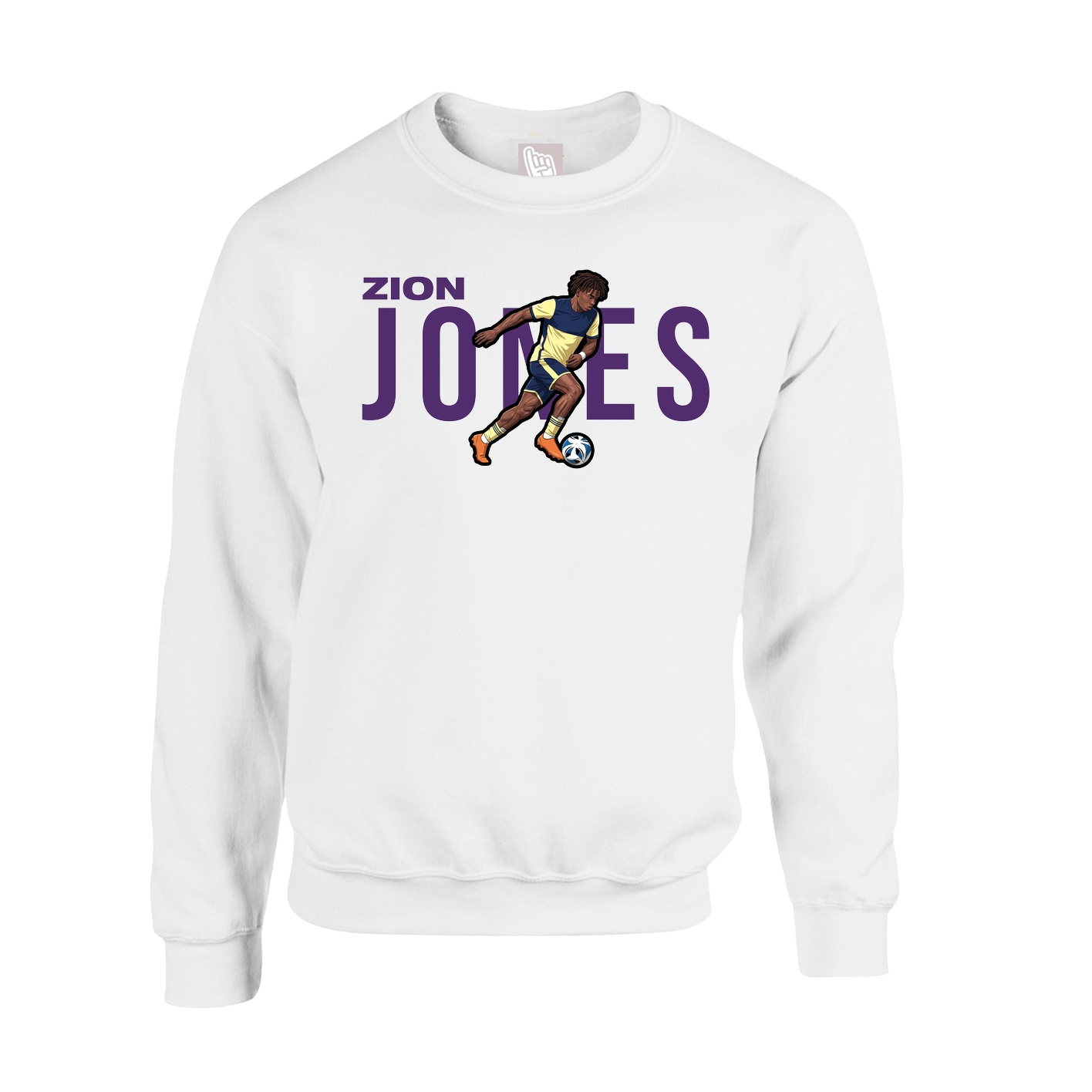 Fleece Crew — Player Name in White