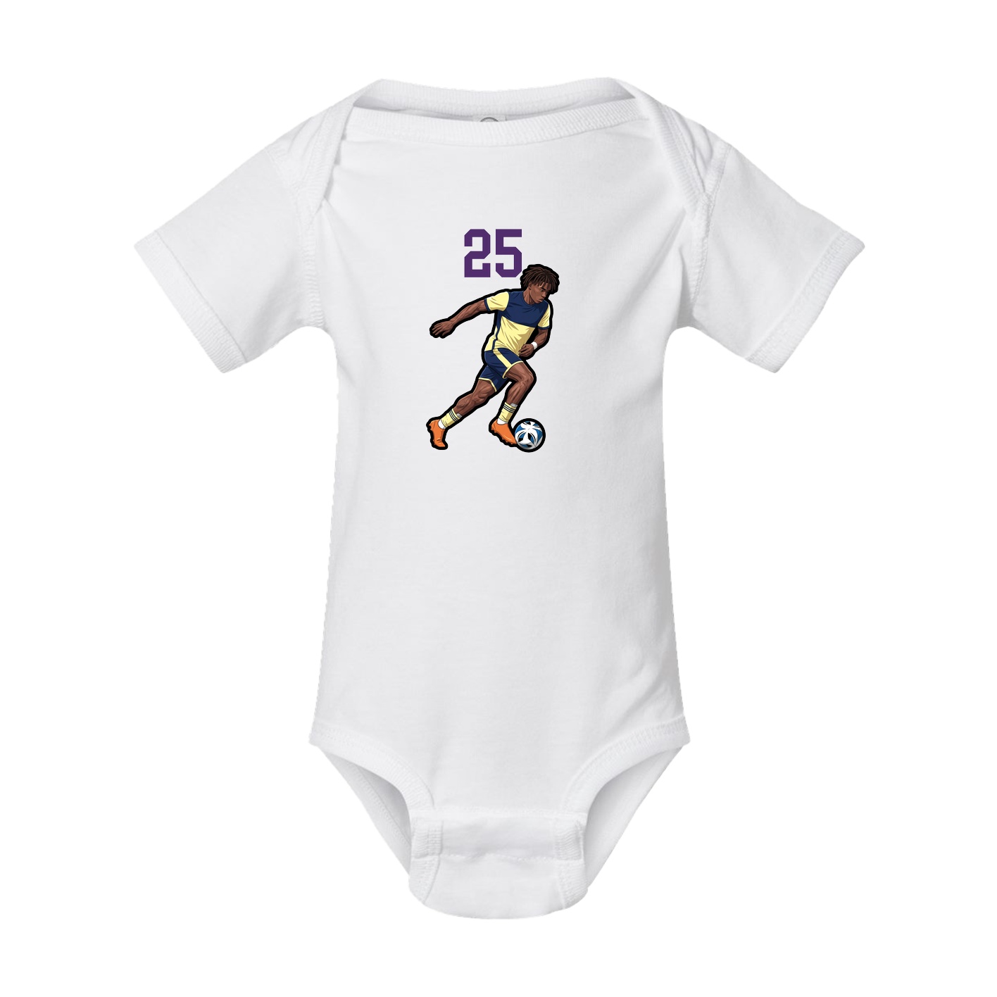 Baby Onesie — Number Top in White