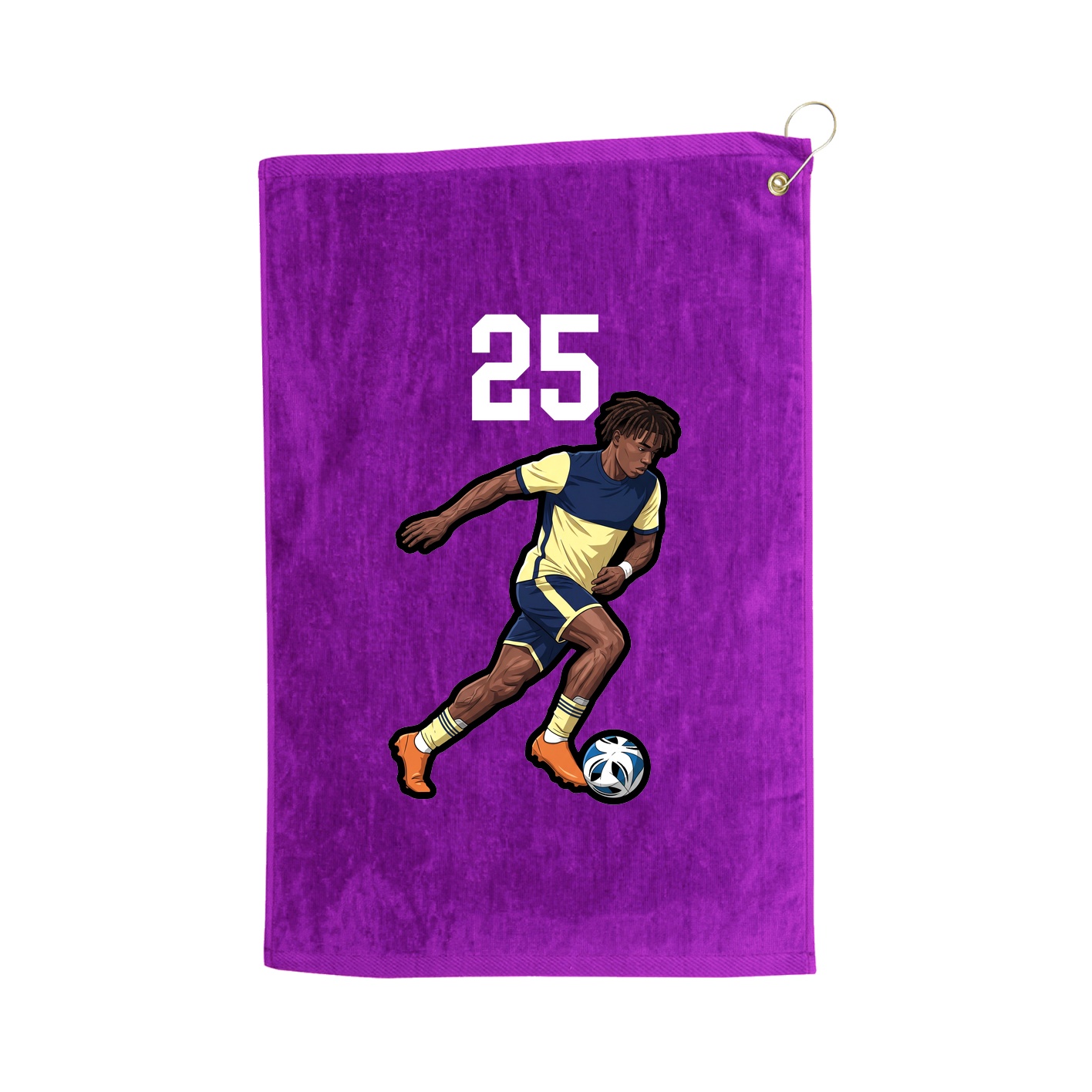 Golf Towel — Number Top in Purple
