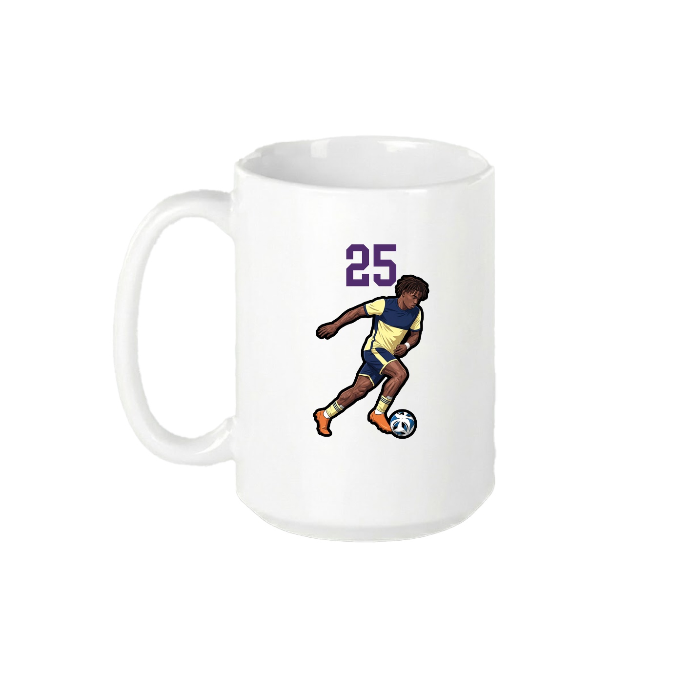 15oz Coffee Mug — Number Top in White