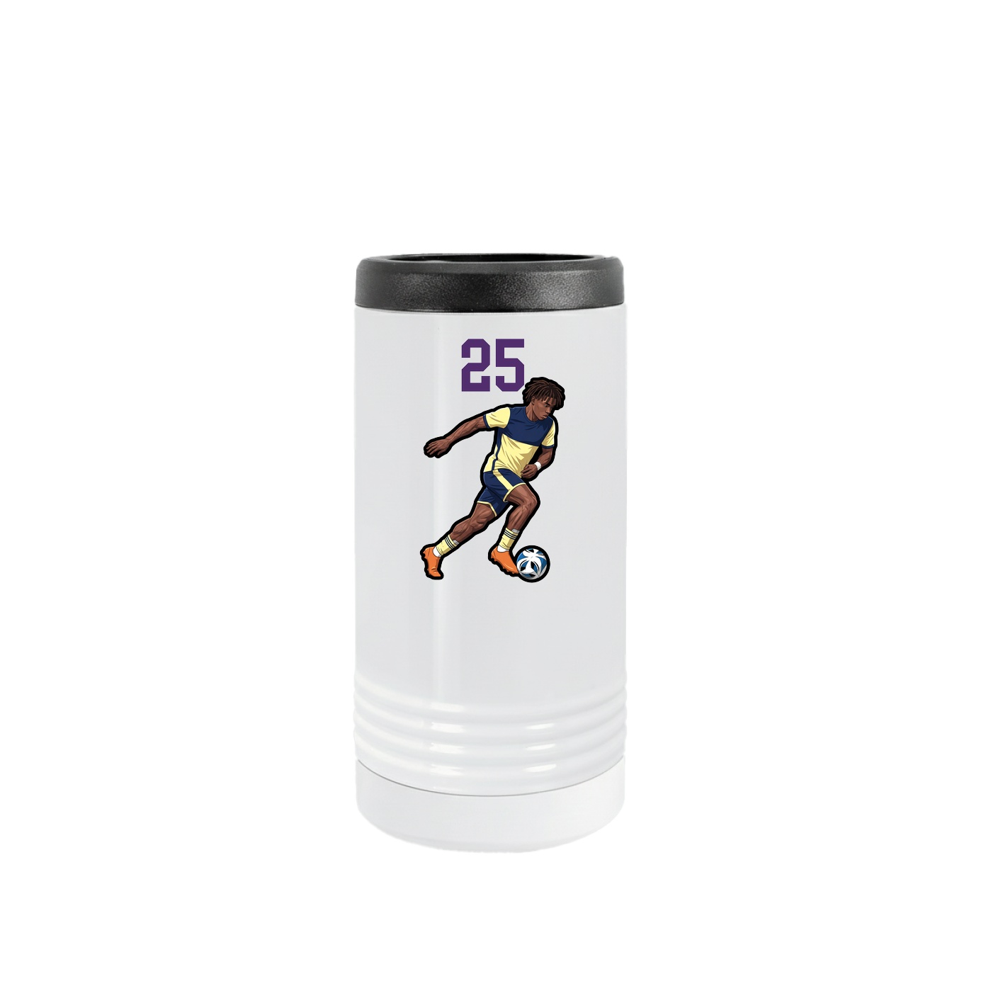 Slim Beverage Holder — Number Top in White