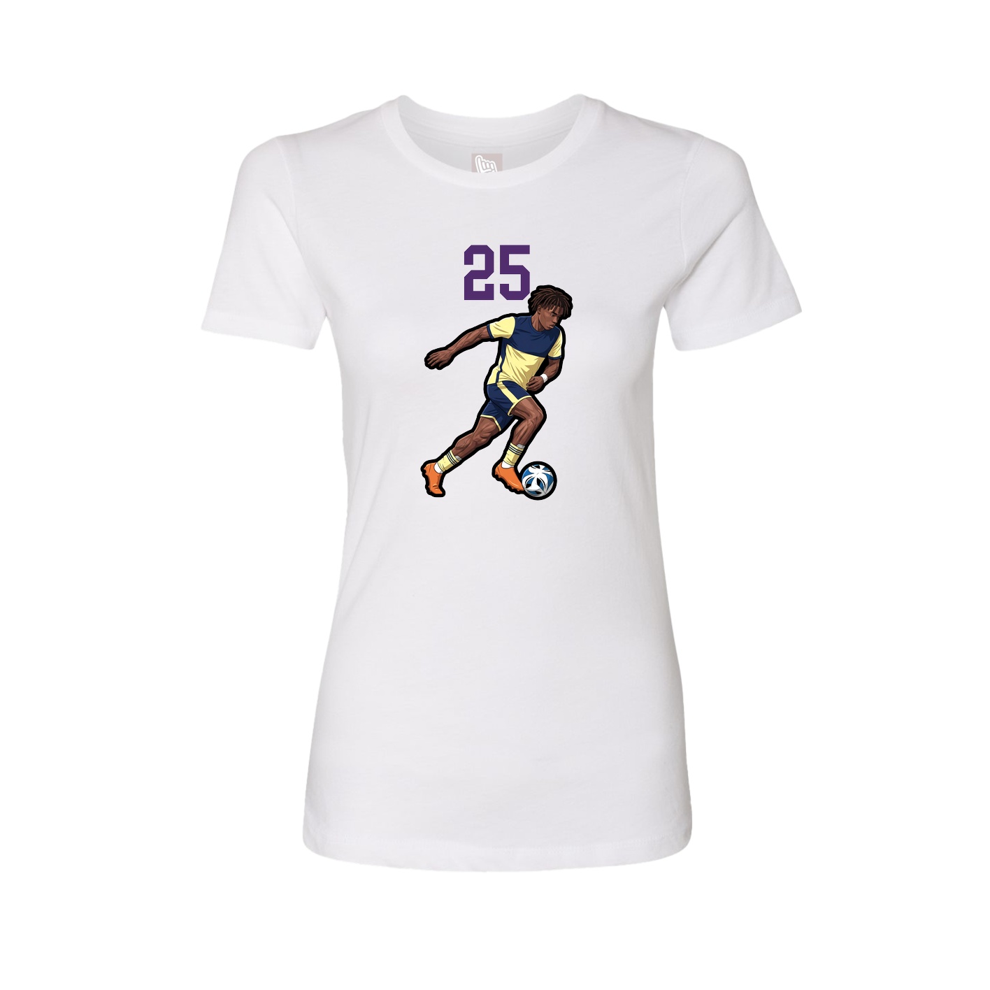 Womens Tee — Number Top in White