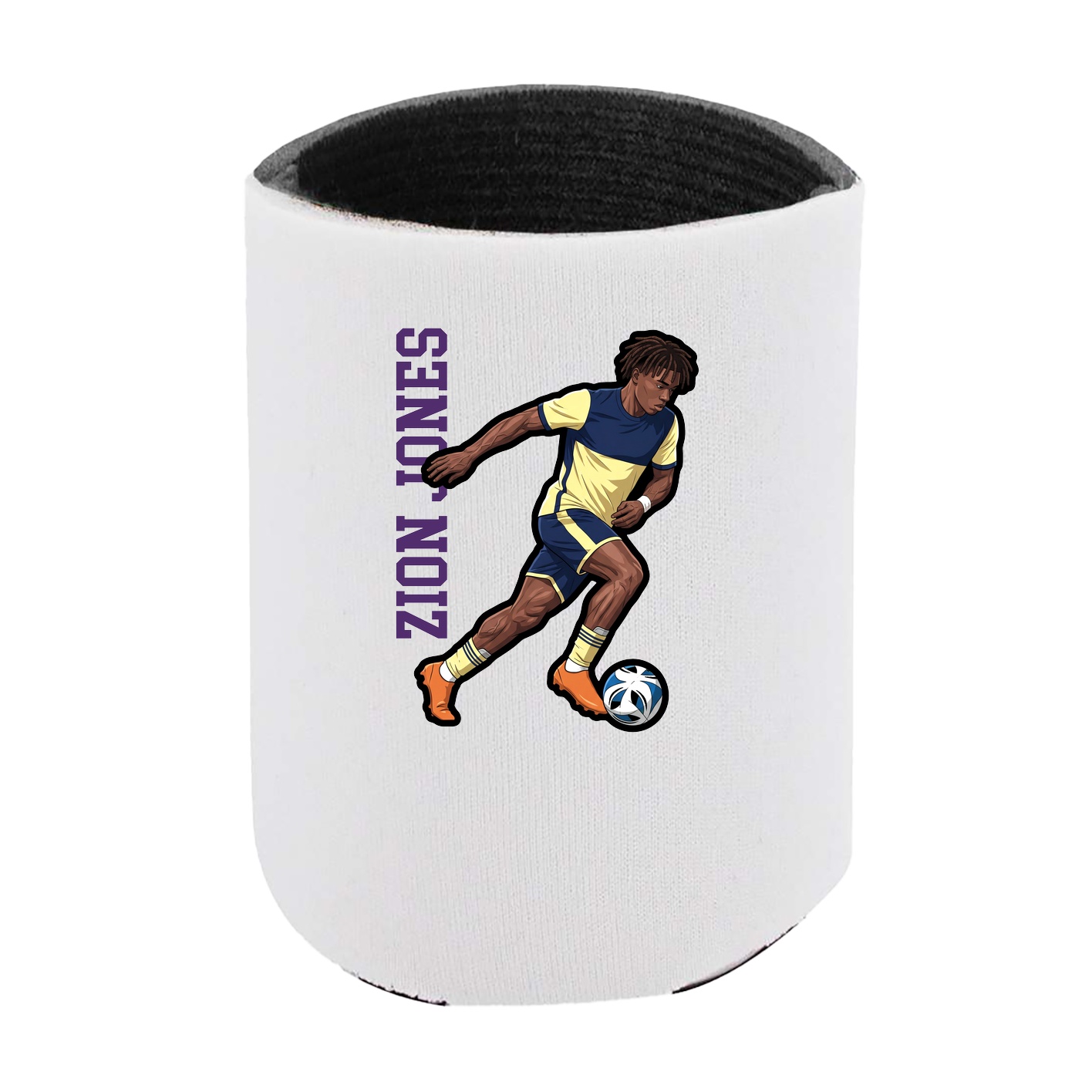 Can Holder — Name Vertical in White