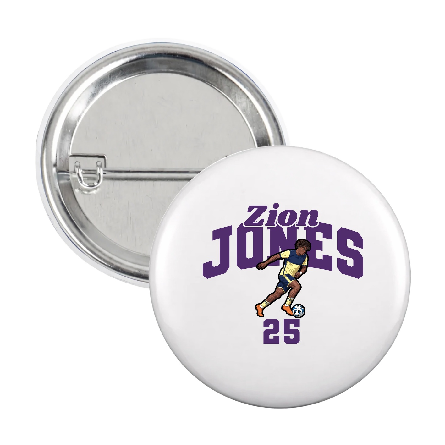 Game Day Button — Signature Arch in White