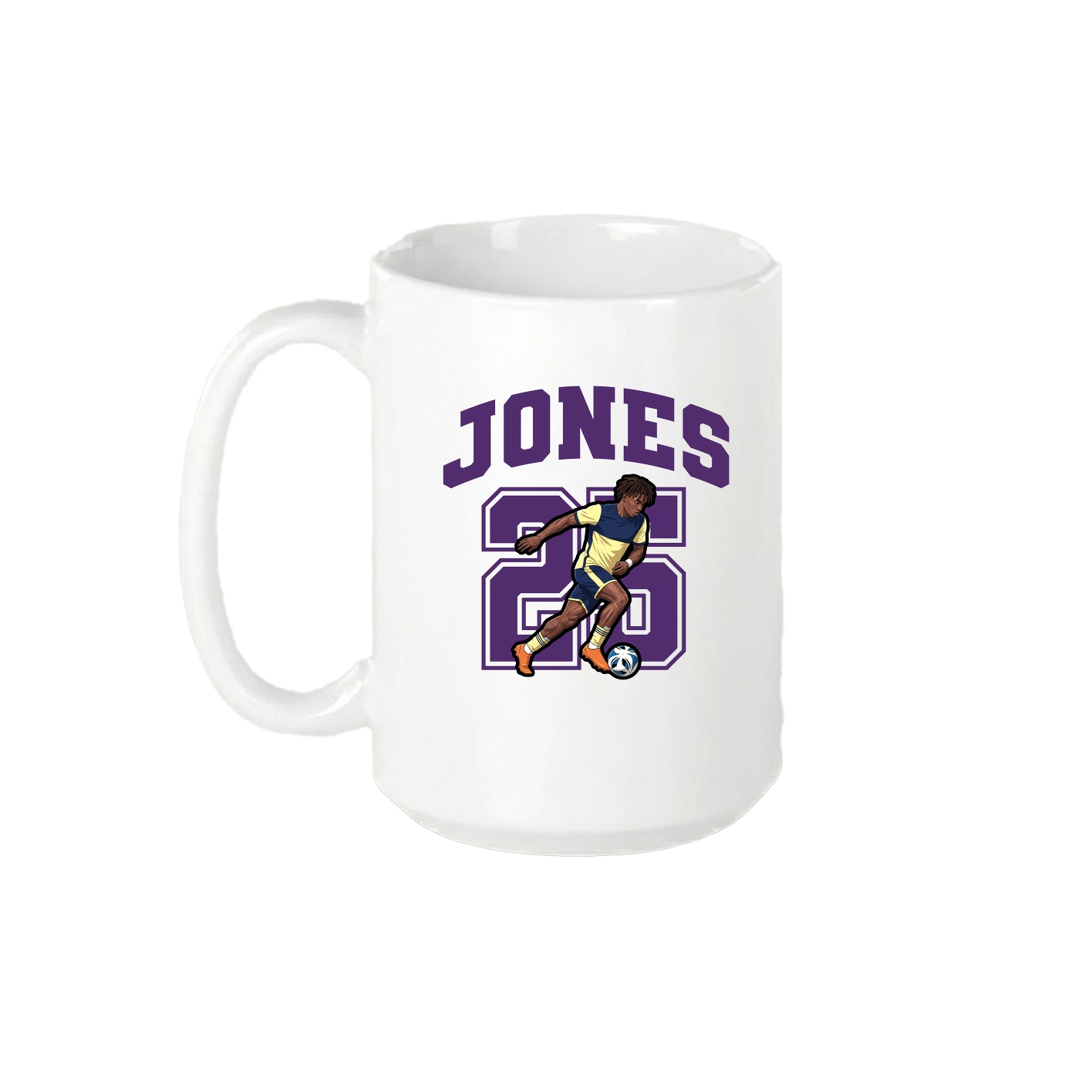 15oz Coffee Mug — Number in White