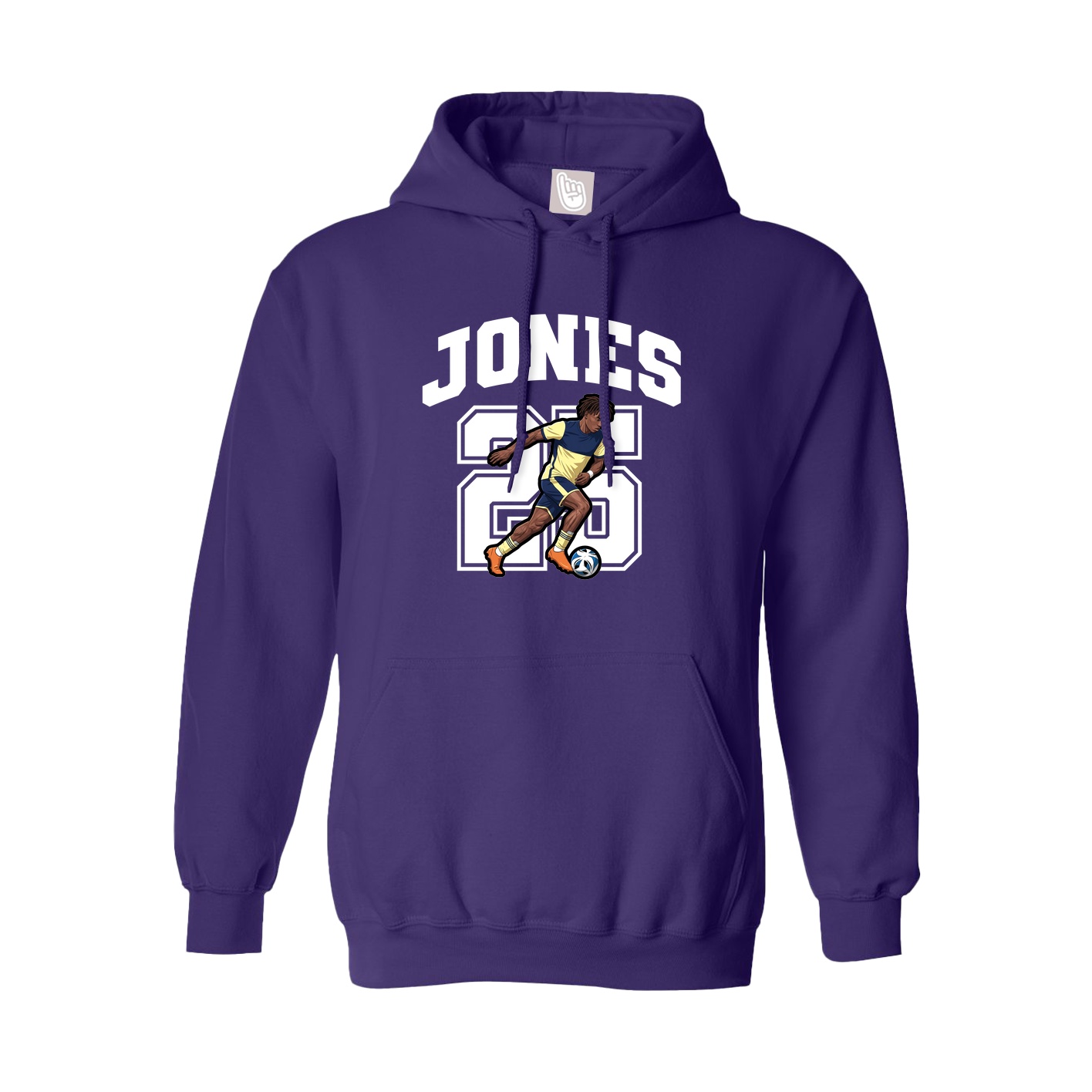Hoodie — Number in Purple
