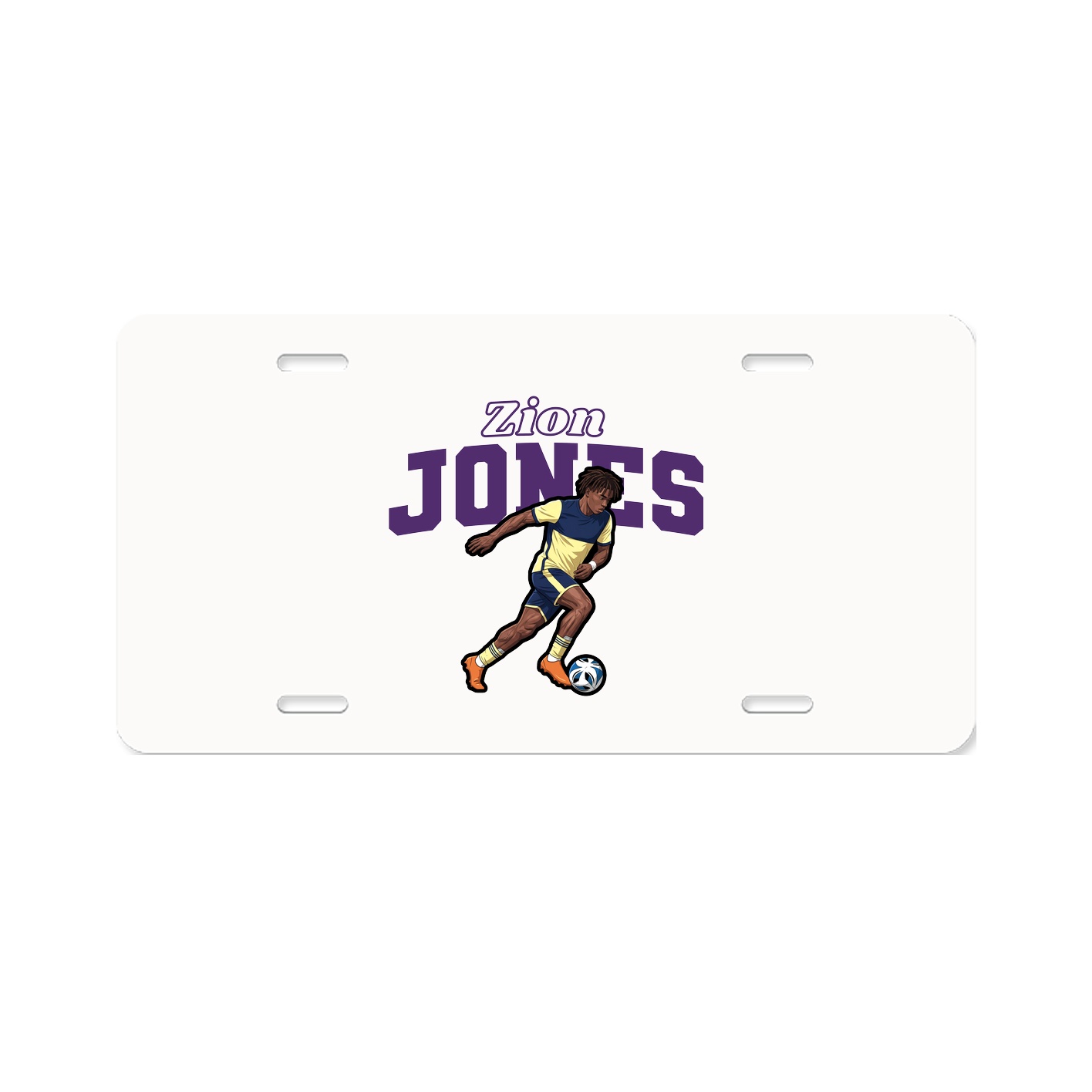 License Plate — Name Arch in Classic