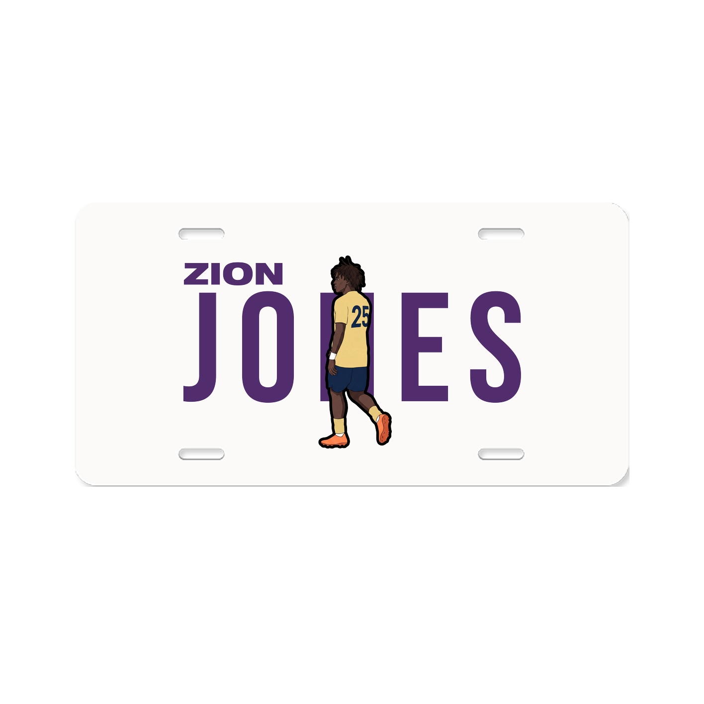 License Plate — Player Name in Classic