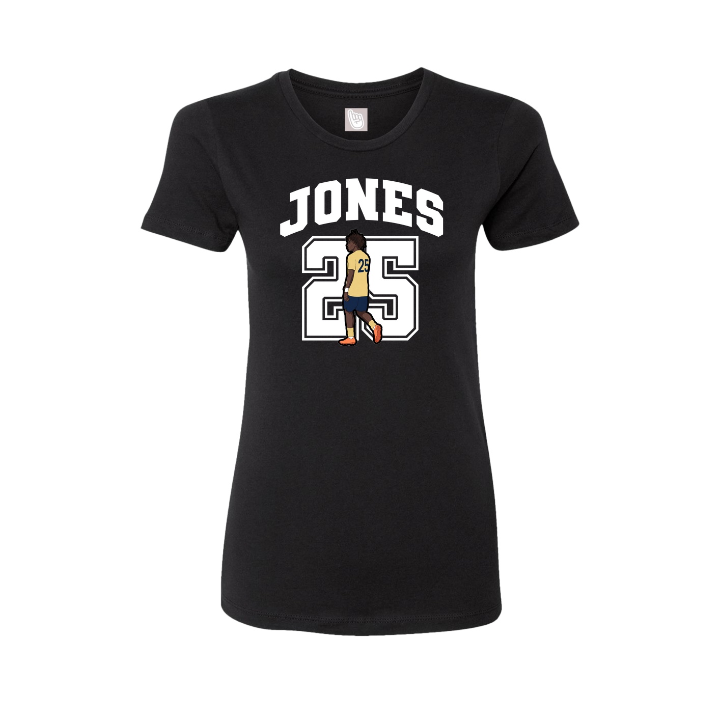Womens Tee — Number in Black