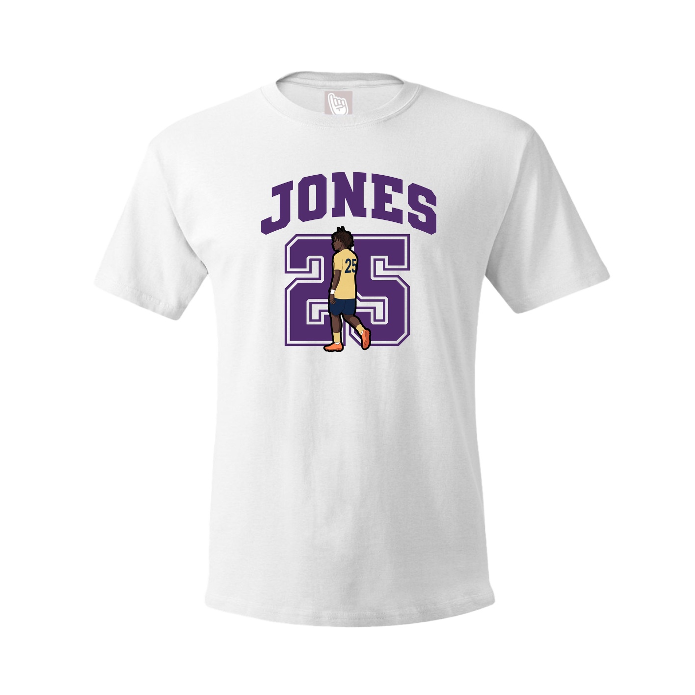Youth Tee — Number in White