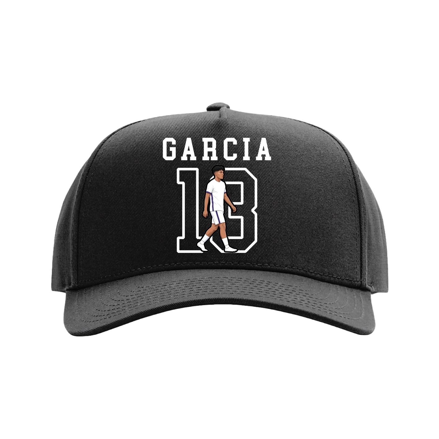 Full Fabric Five-Panel Champ Cap — Shirsey in Black