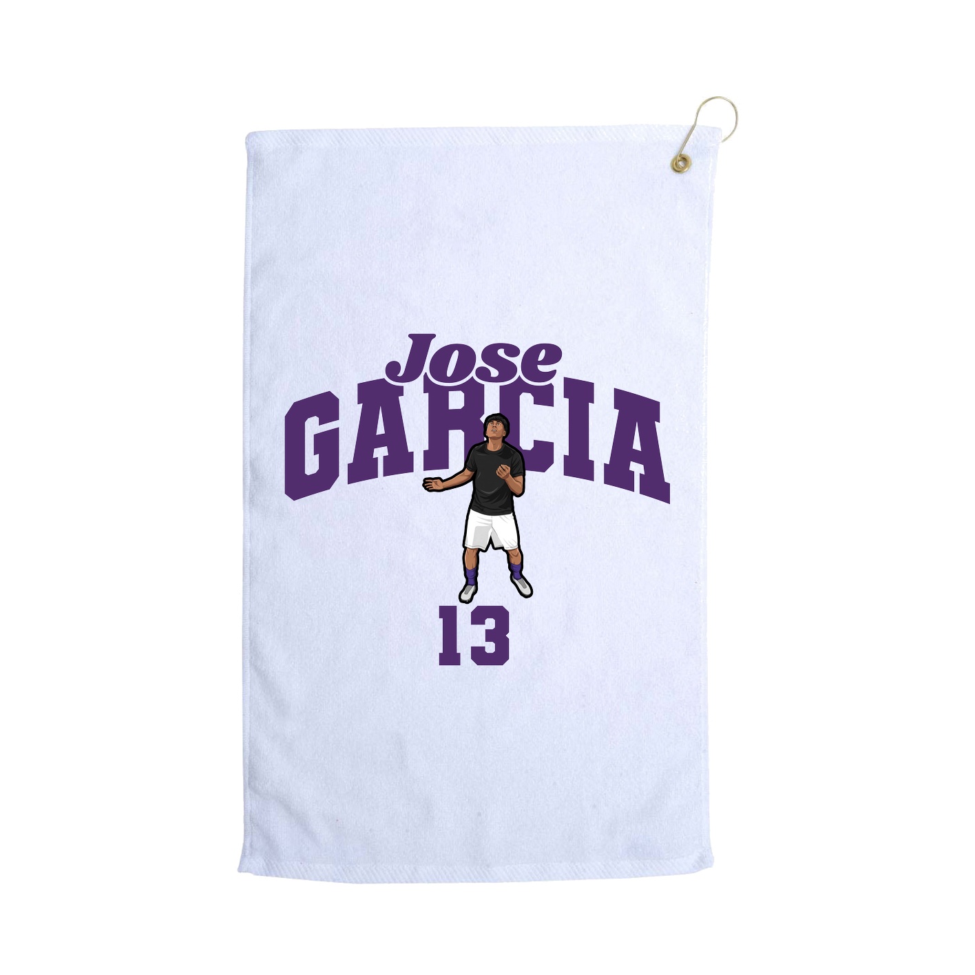 Golf Towel — Signature Arch in White