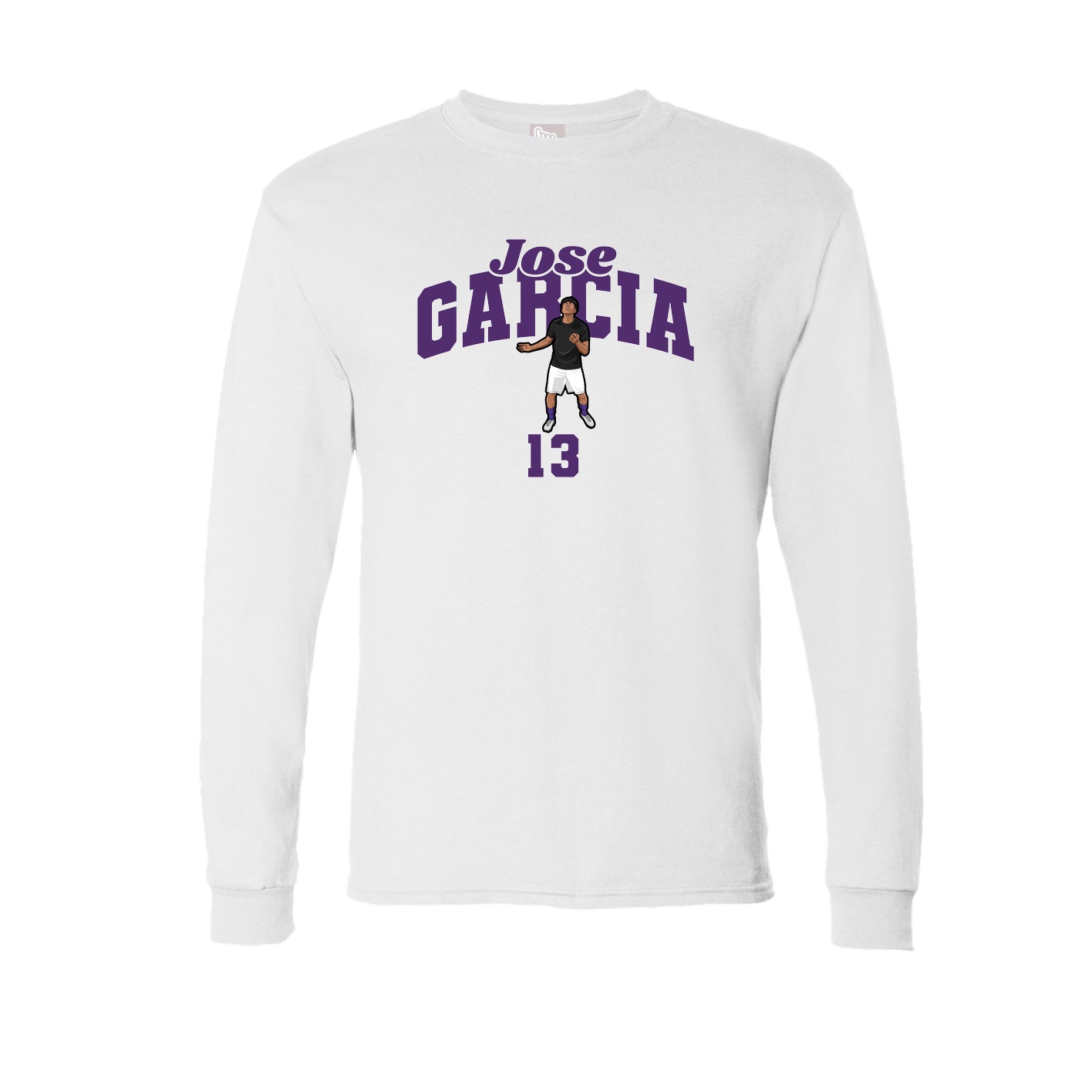 Long Sleeve Tee — Signature Arch in White