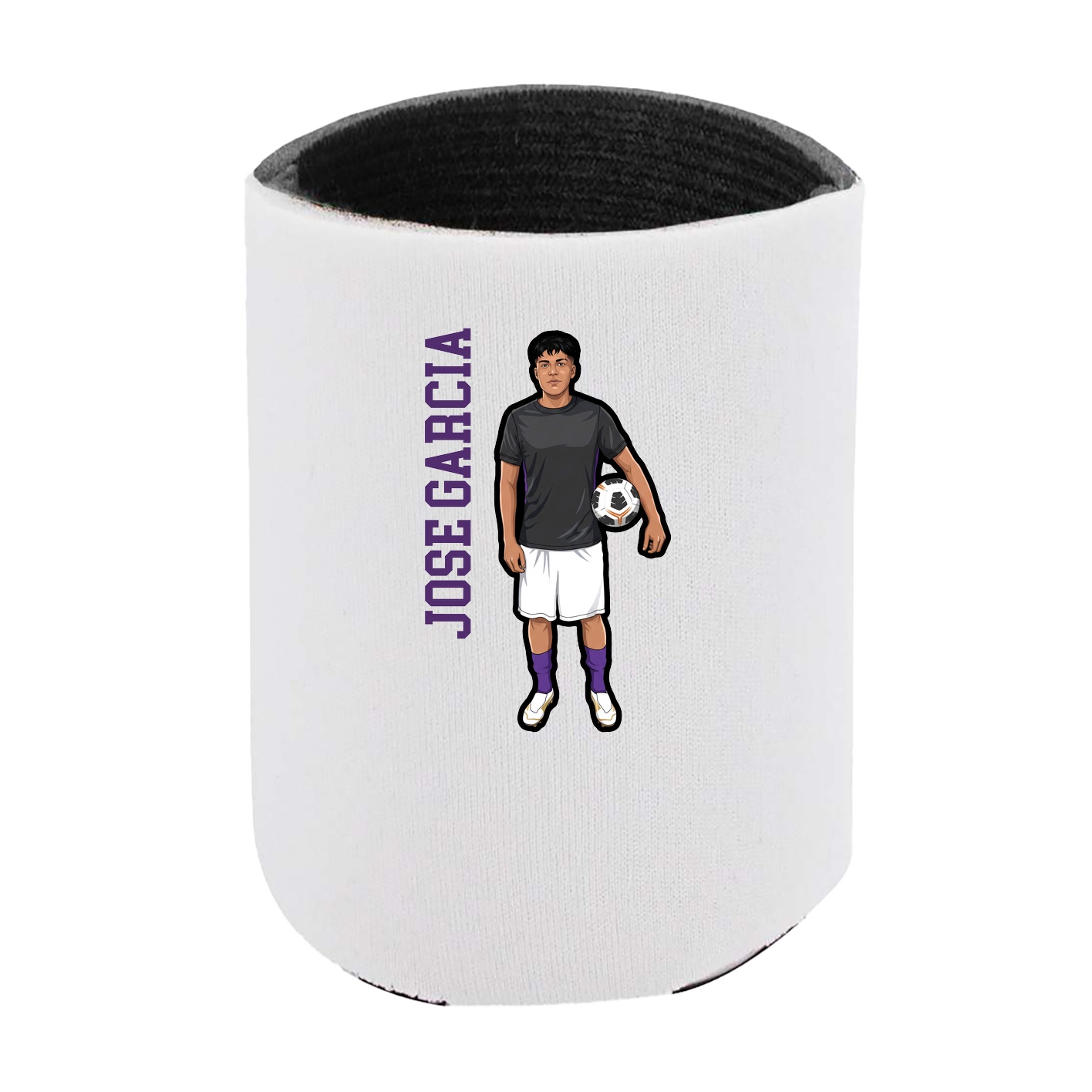 Can Holder — Name Vertical in White