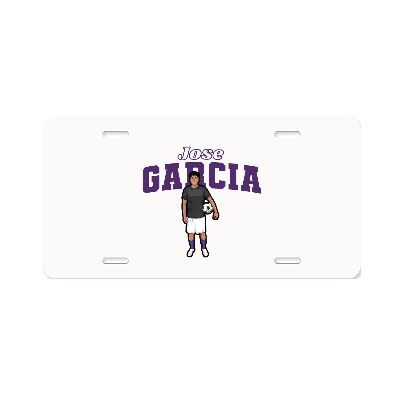 License Plate — Name Arch in Classic