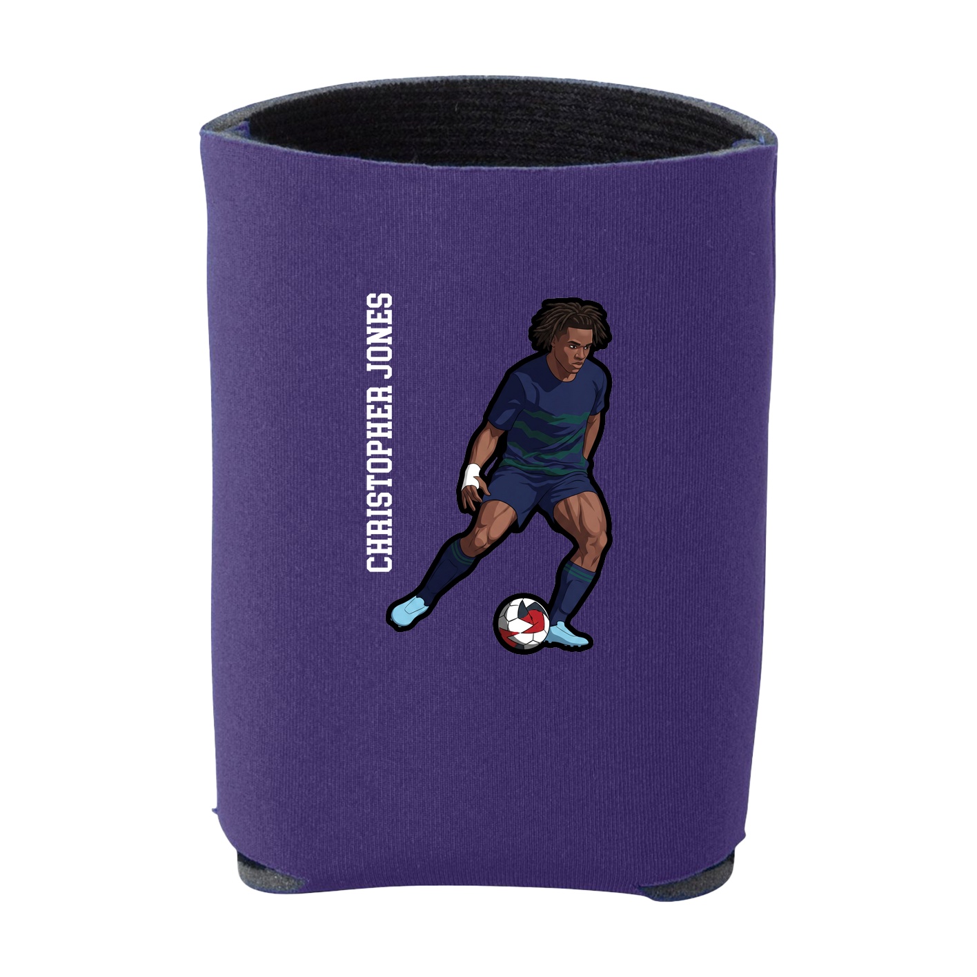 Can Holder — Name Vertical in Purple
