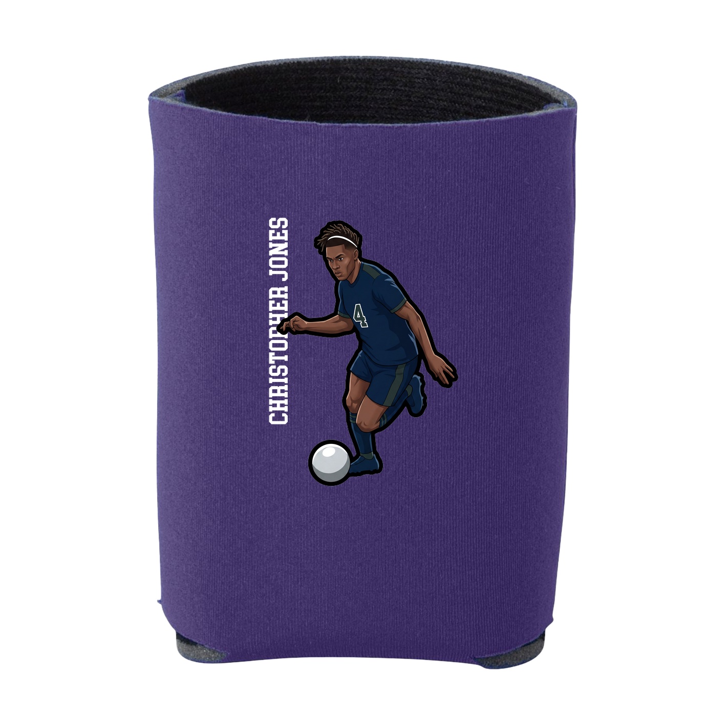 Can Holder — Name Vertical in Purple