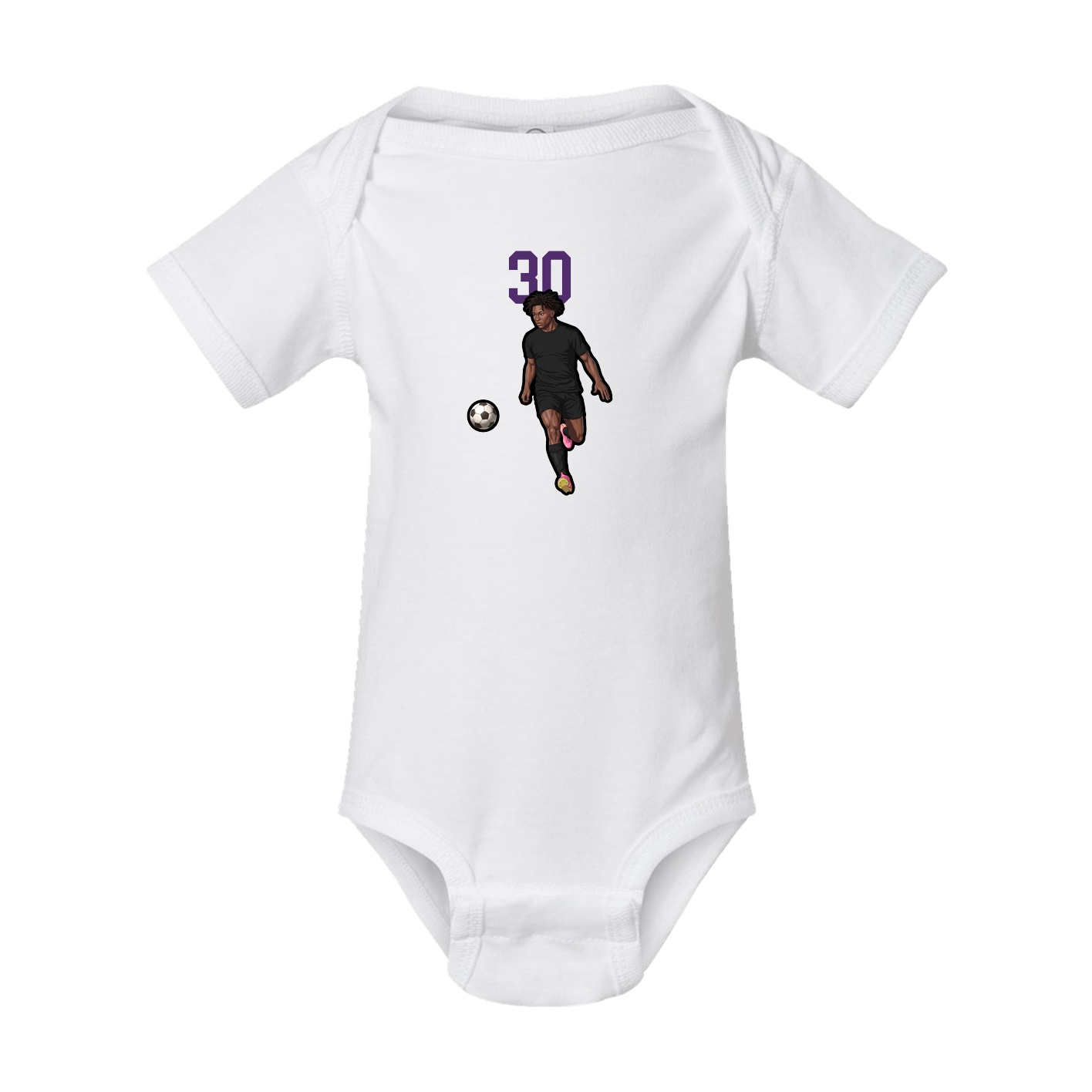 Baby Onesie — Number Top in White