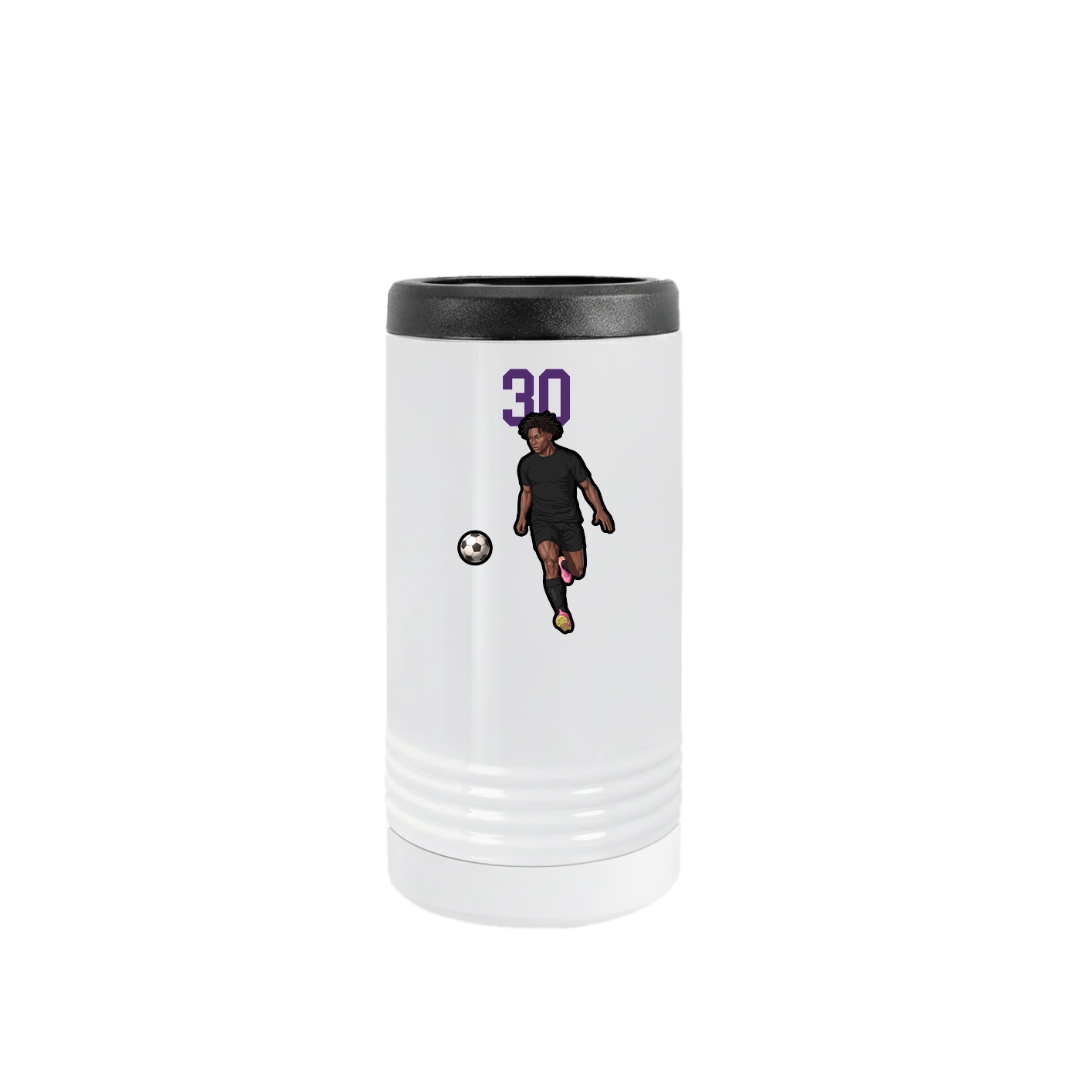 Slim Beverage Holder — Number Top in White