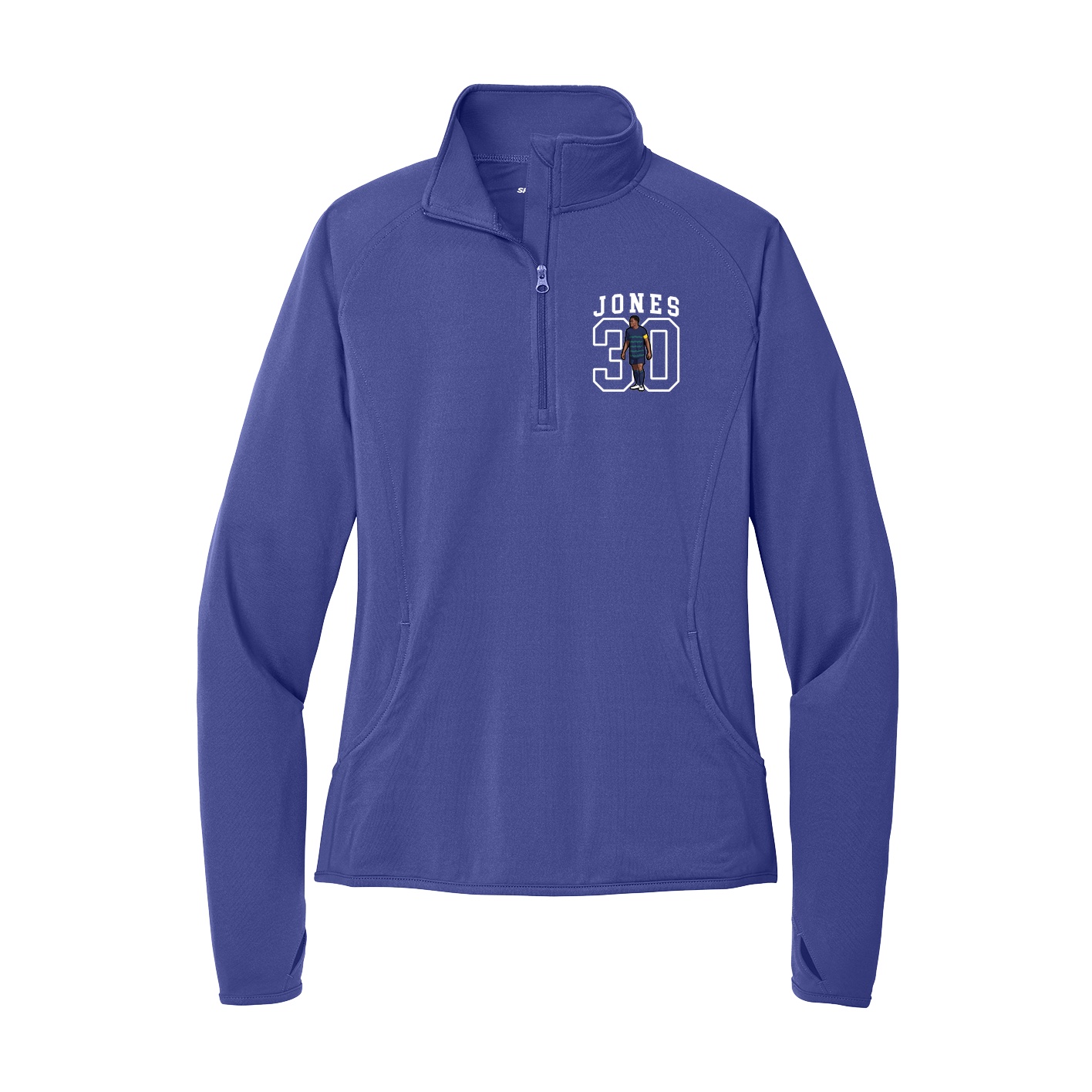 Women's Q-Zip Pullover — Shirsey in Purple