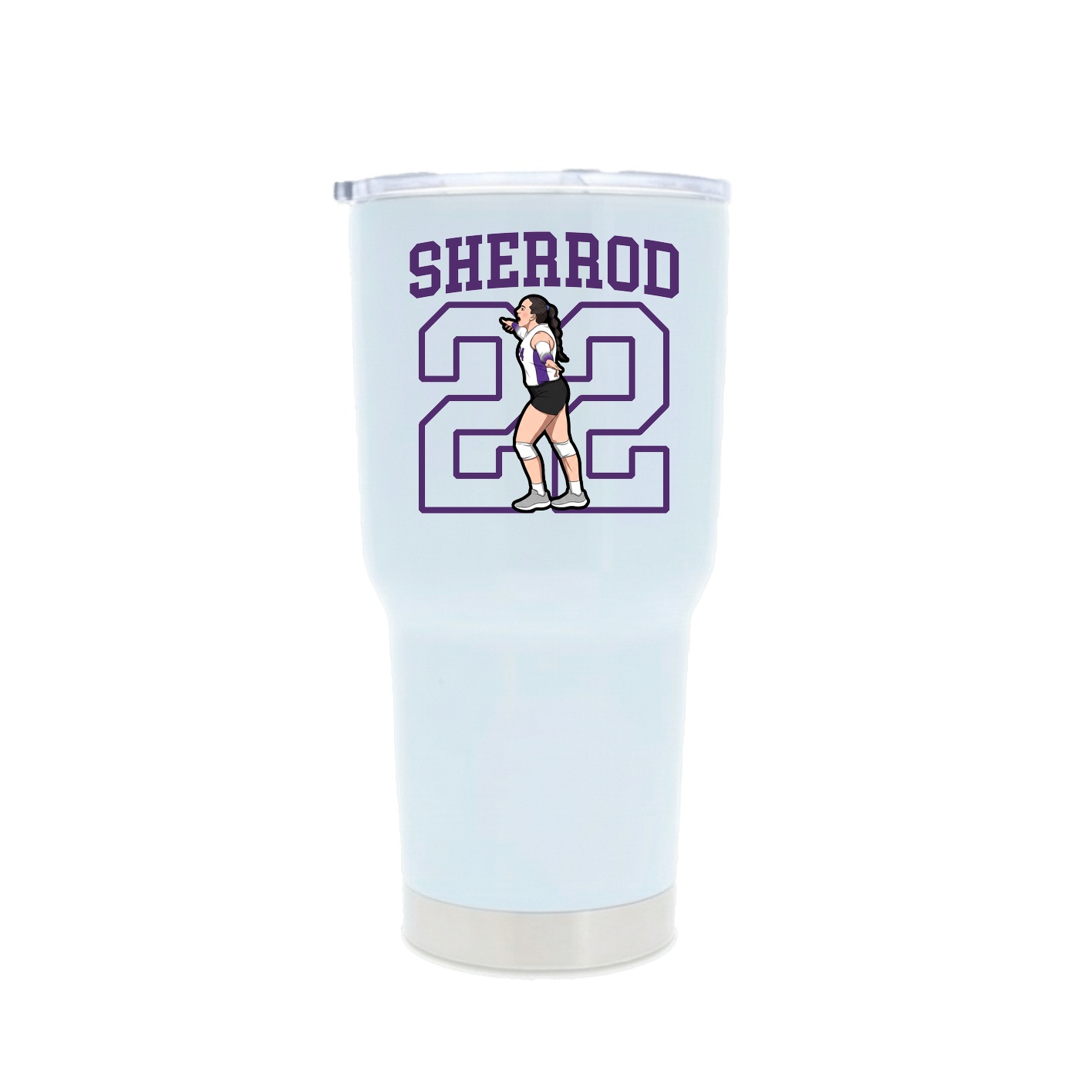 30oz Stainless Steel Tumbler — Shirsey in White