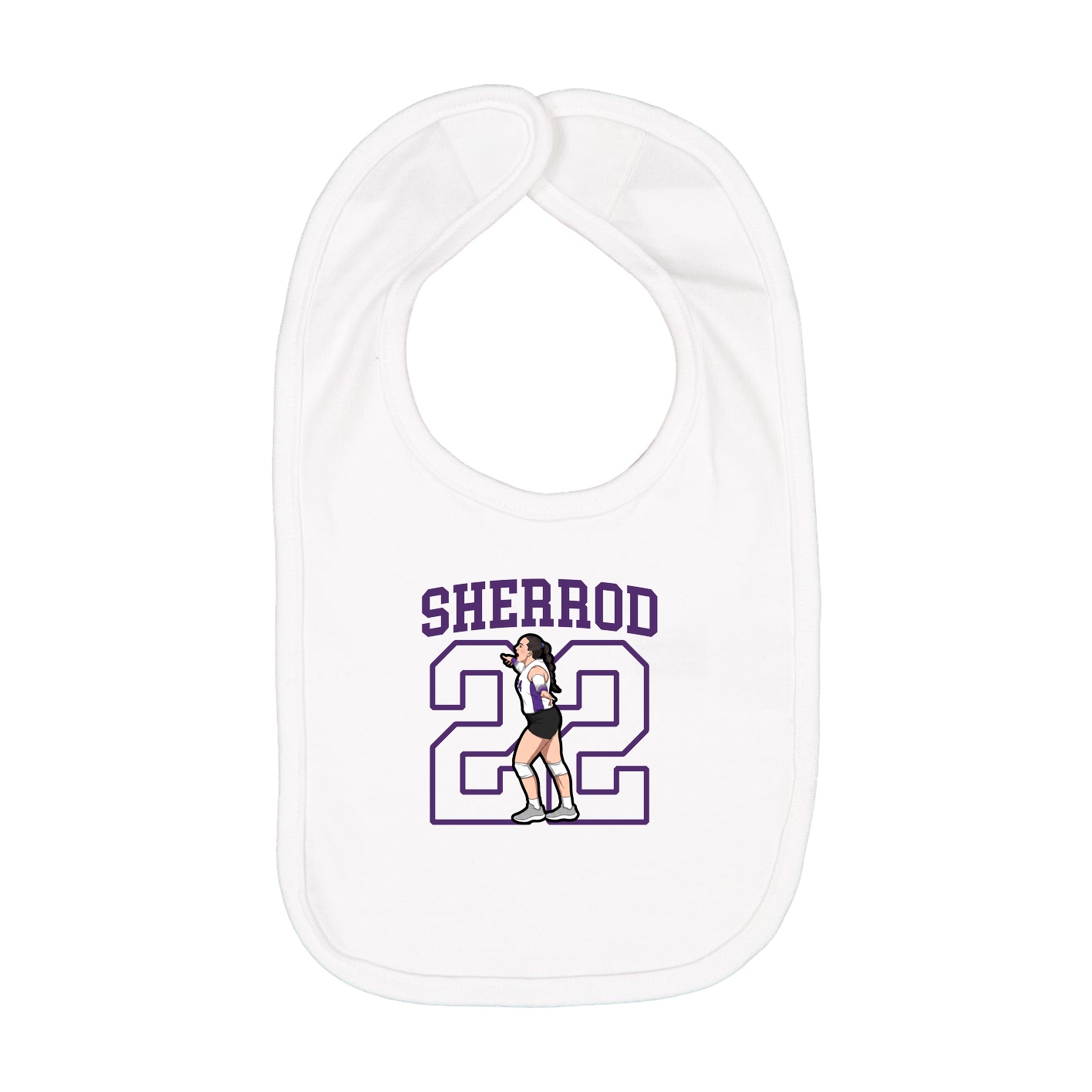 Infant Bib — Shirsey in White
