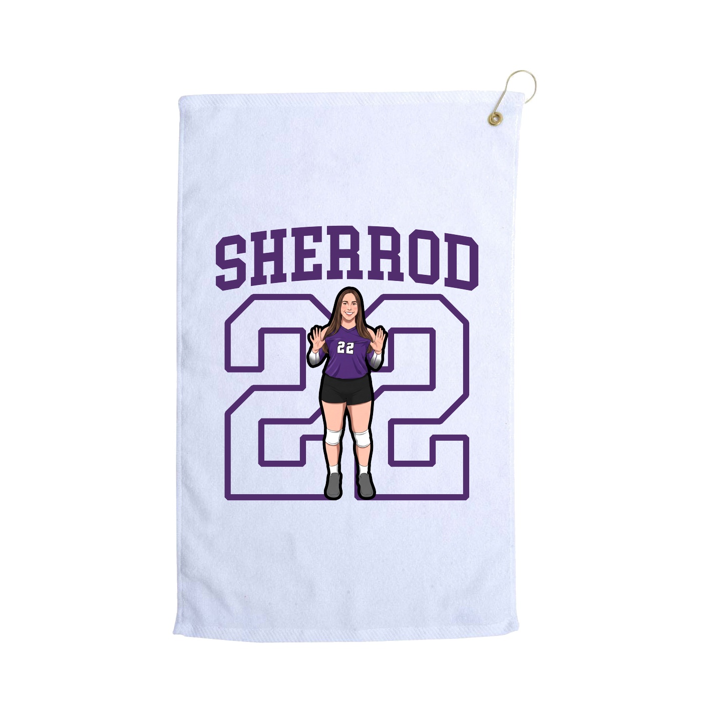 Golf Towel — Shirsey in White