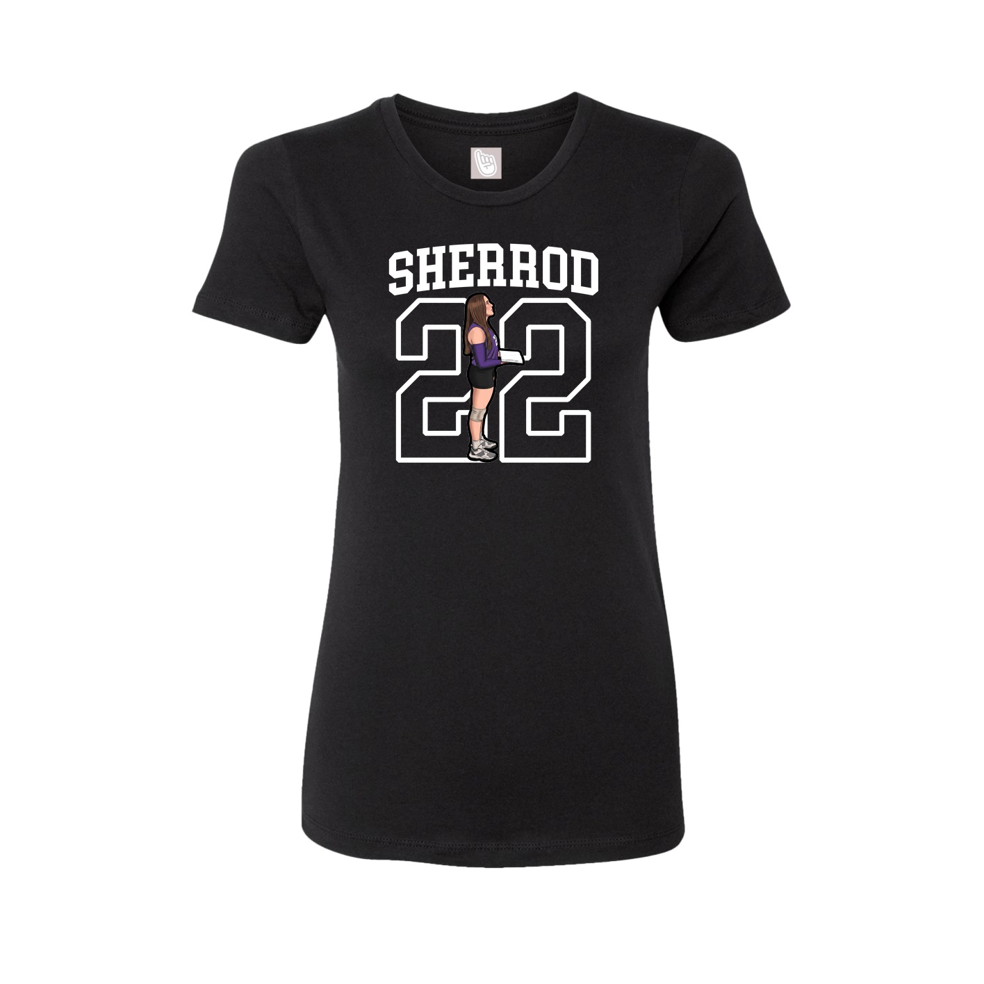 Fitted Women's Tee — Shirsey in Black
