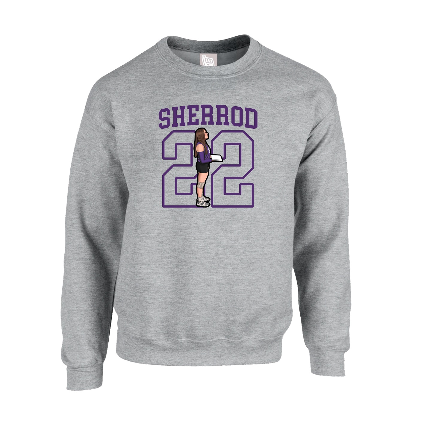 Fleece Crew — Shirsey in Grey
