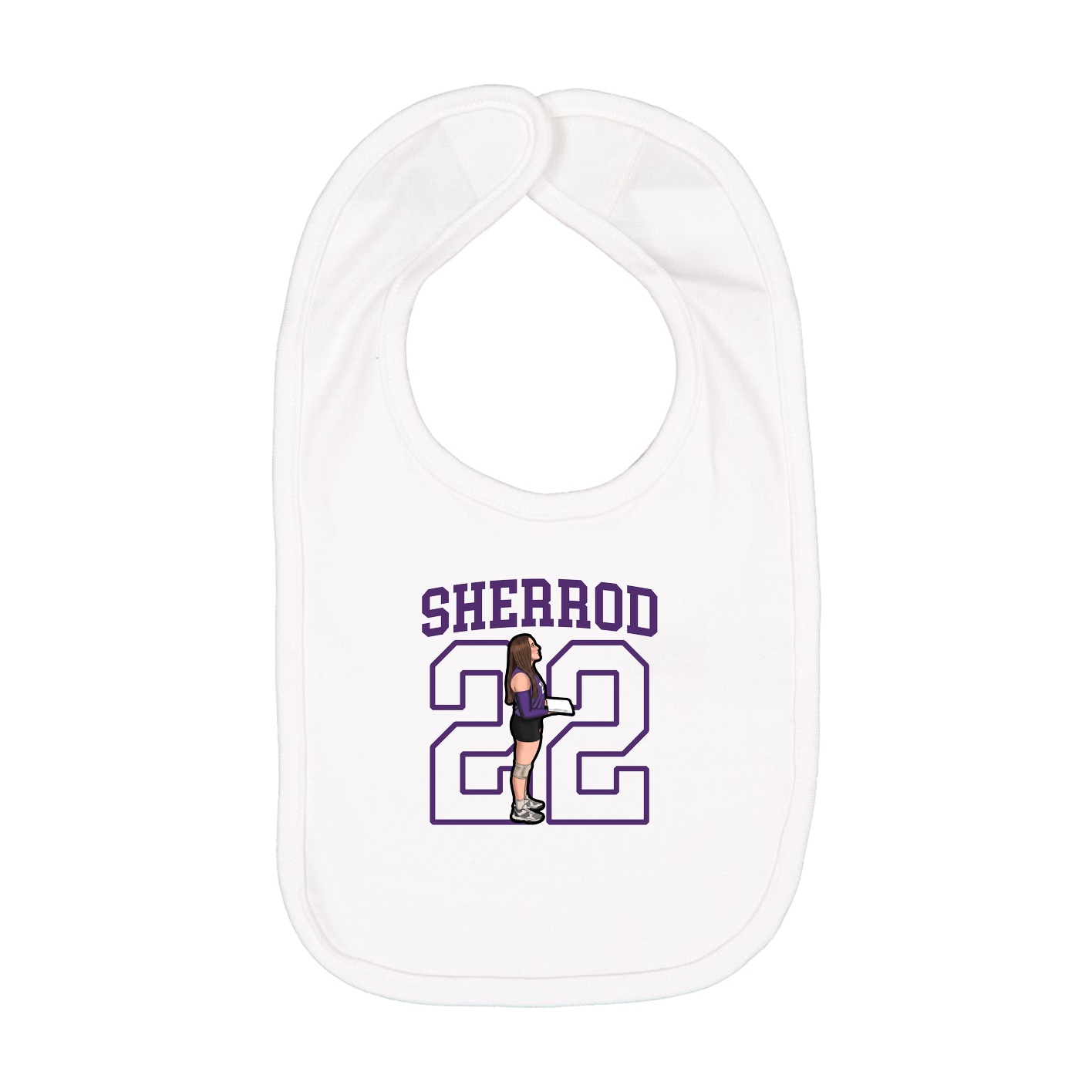 Infant Bib — Shirsey in White