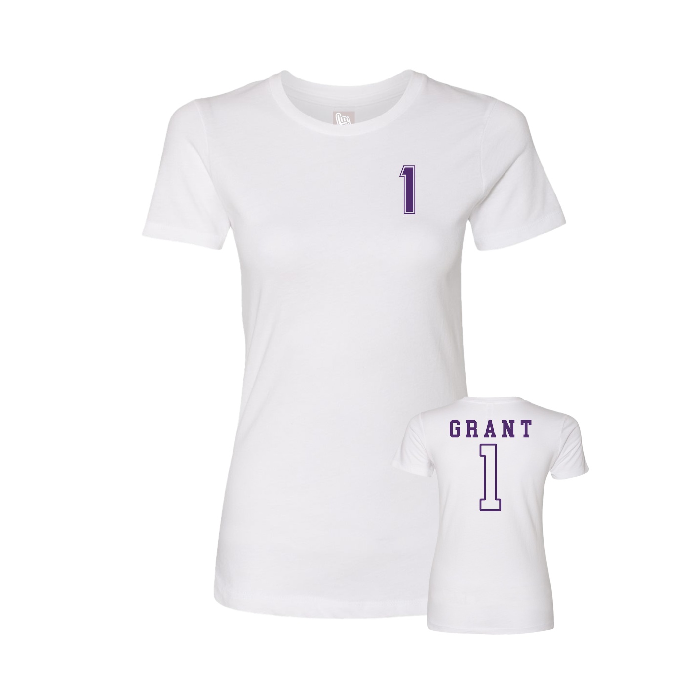 Womens Tee — Chest Back in White