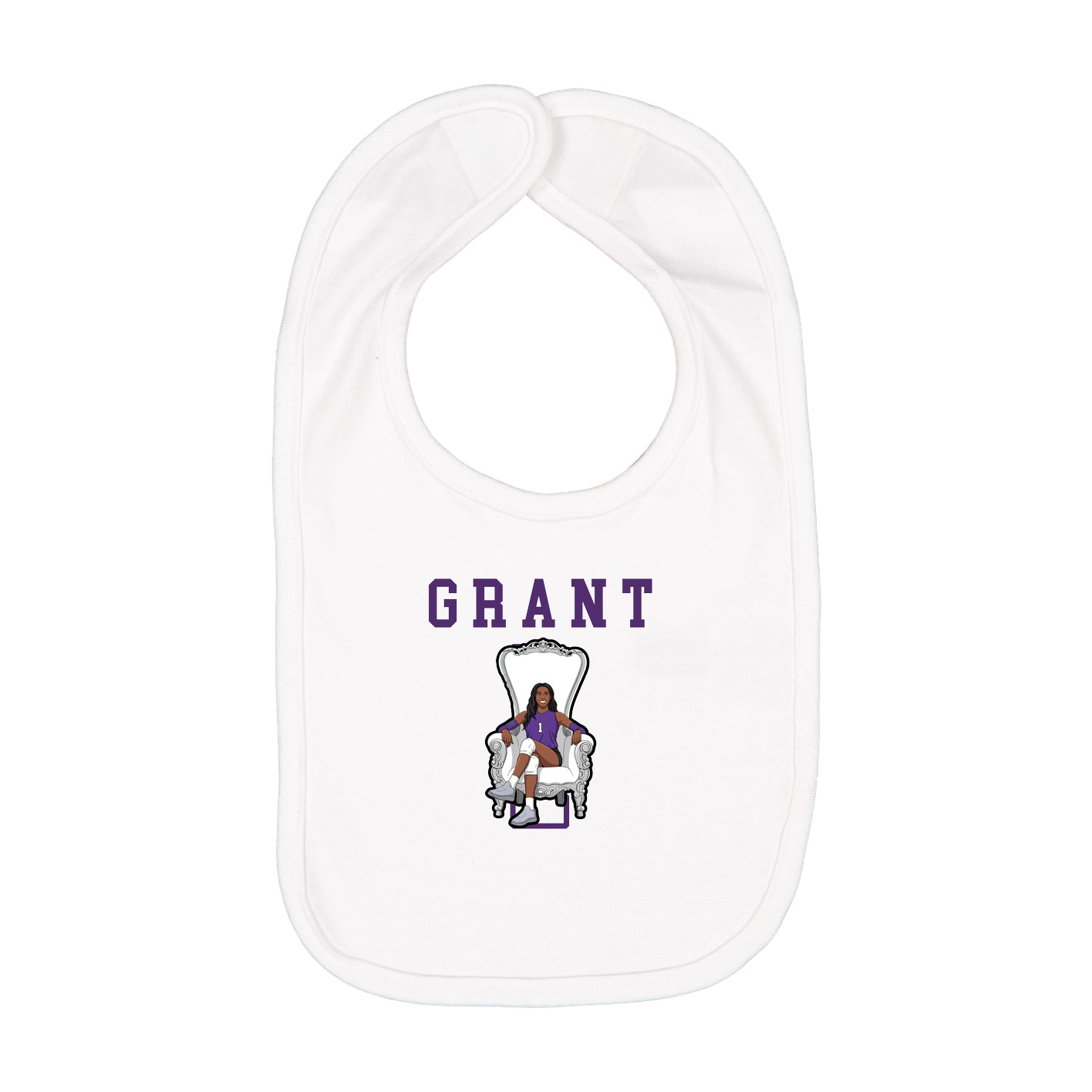 Infant Bib — Shirsey in White
