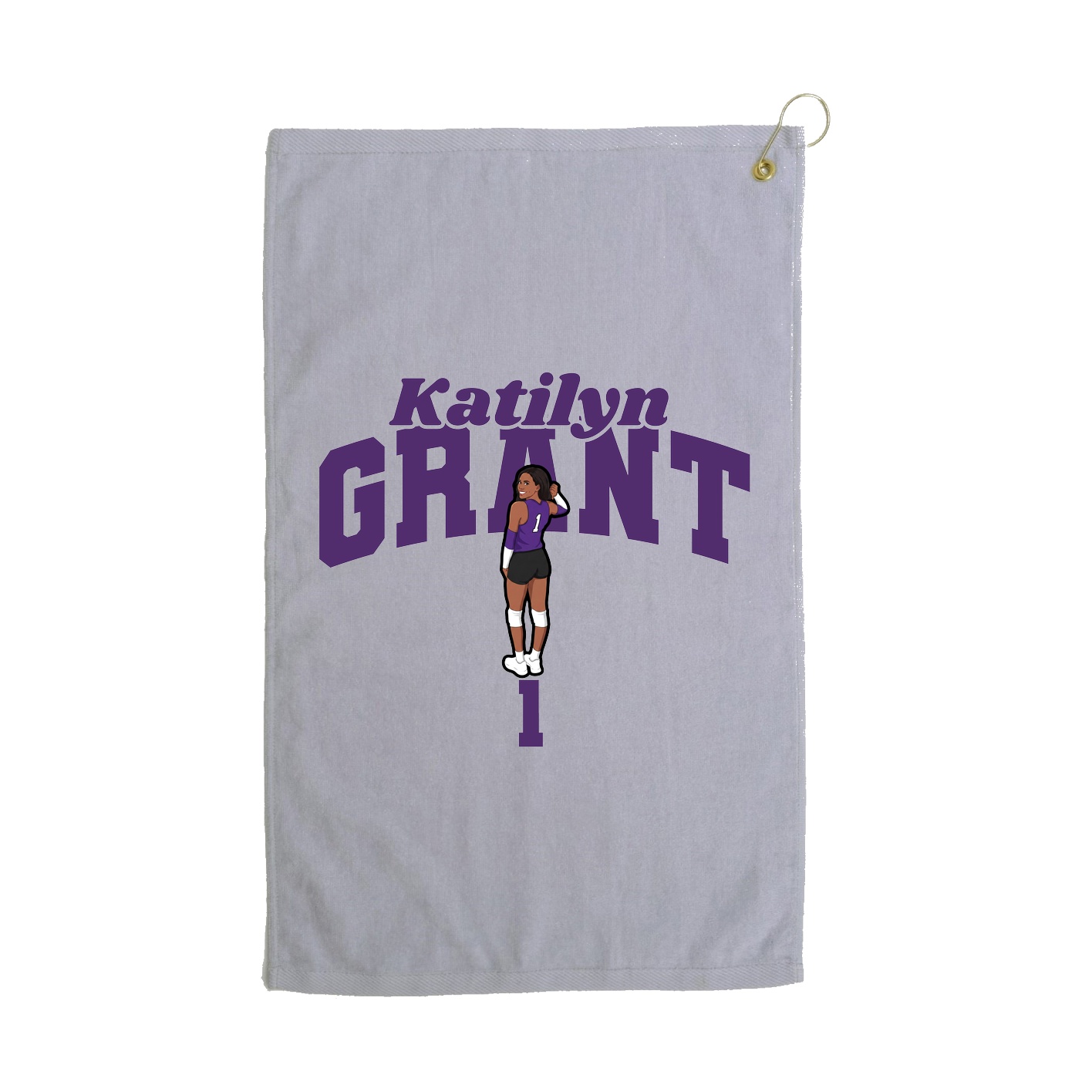 Golf Towel — Signature Arch in Grey