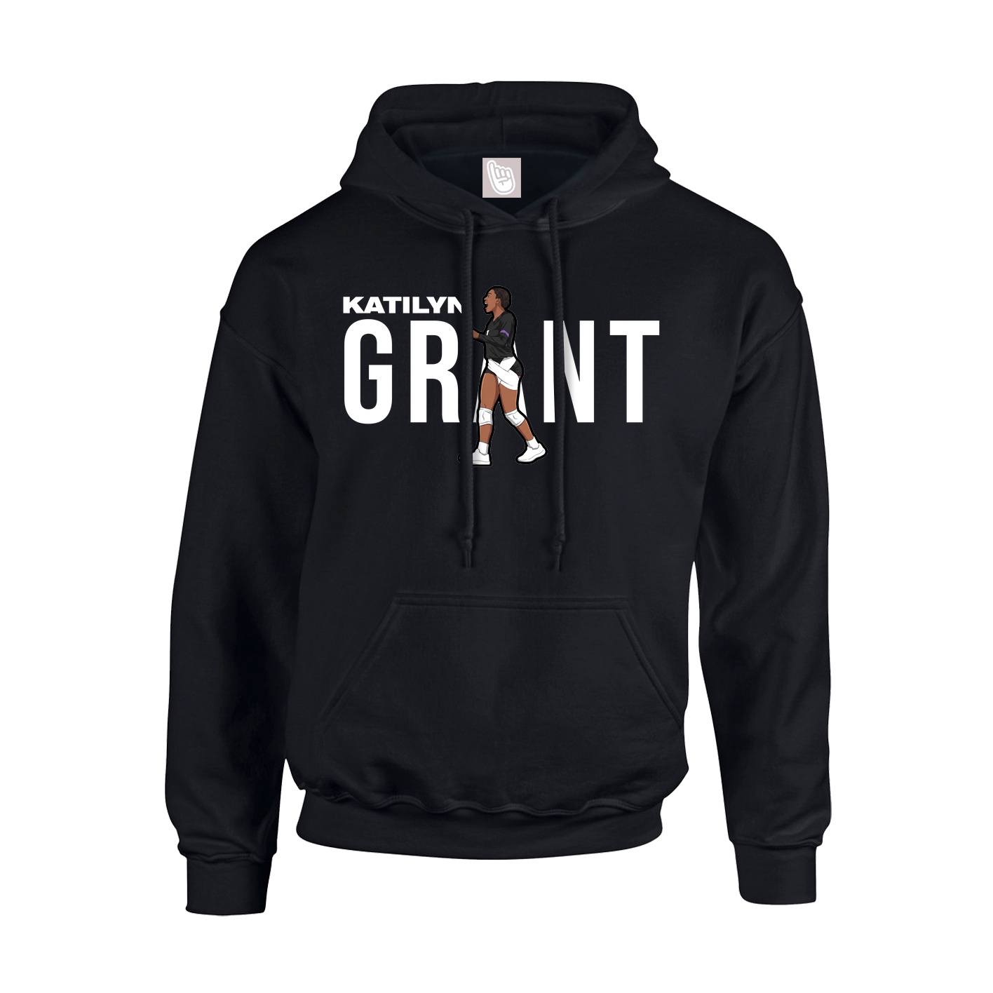 Youth Hoodie — Player Name in Black