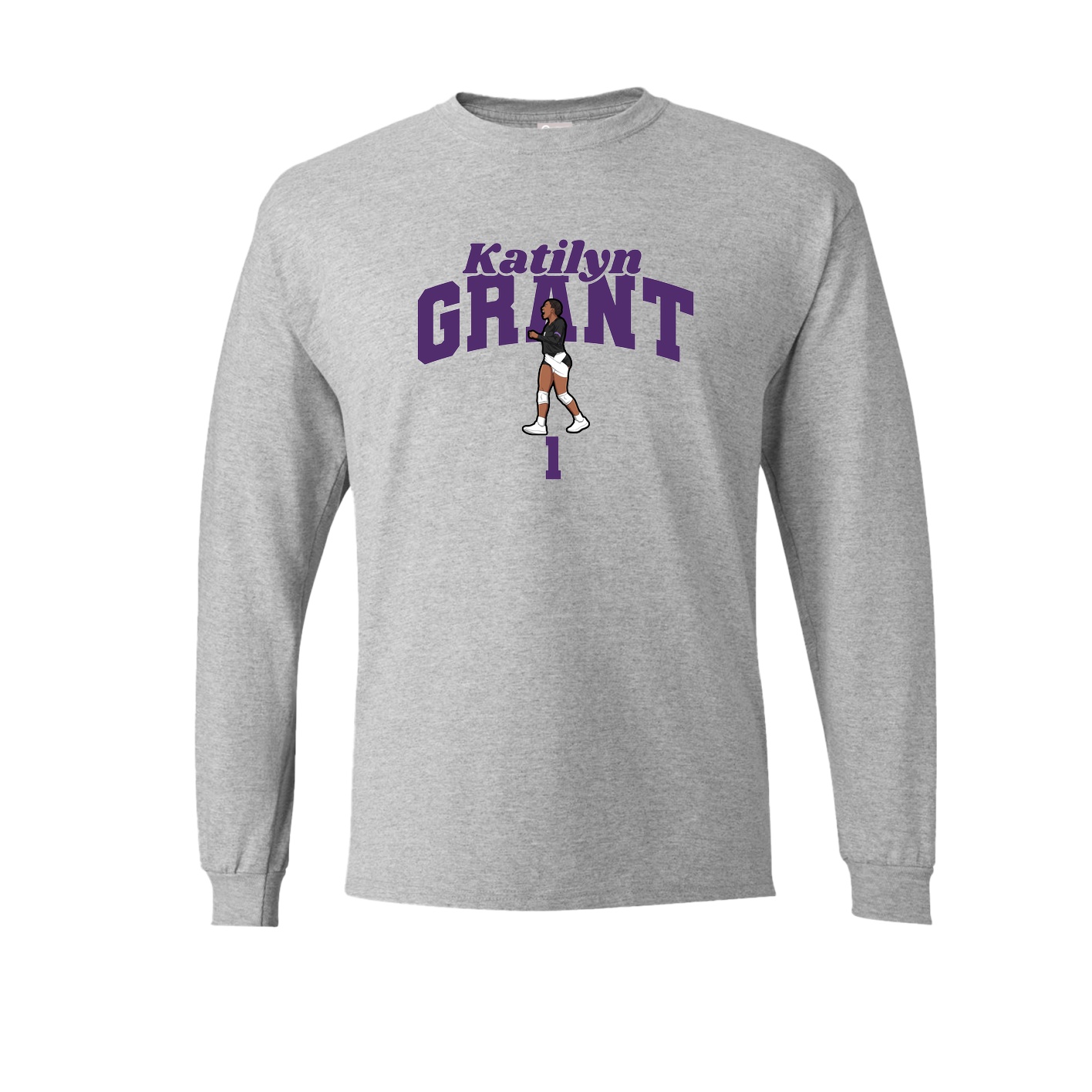 Long Sleeve Tee — Signature Arch in Grey