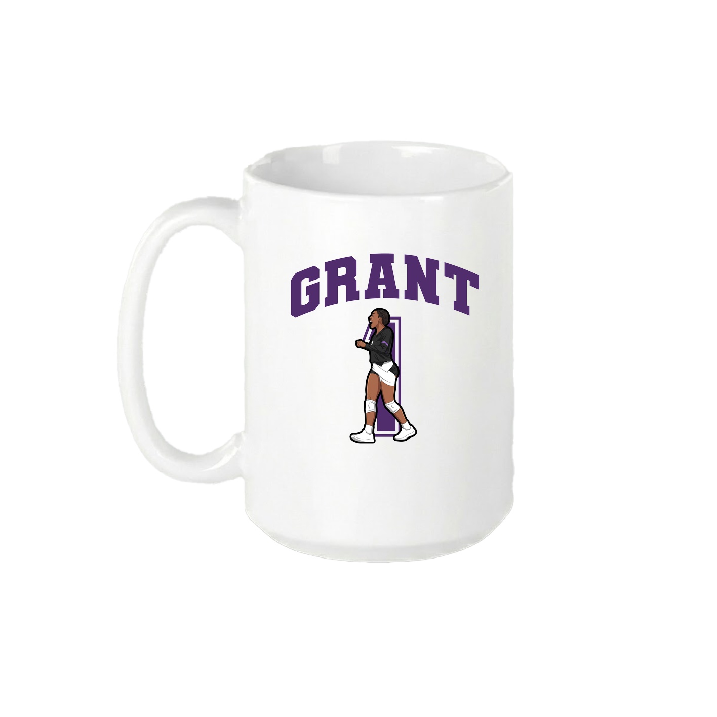 15oz Coffee Mug — Number in White