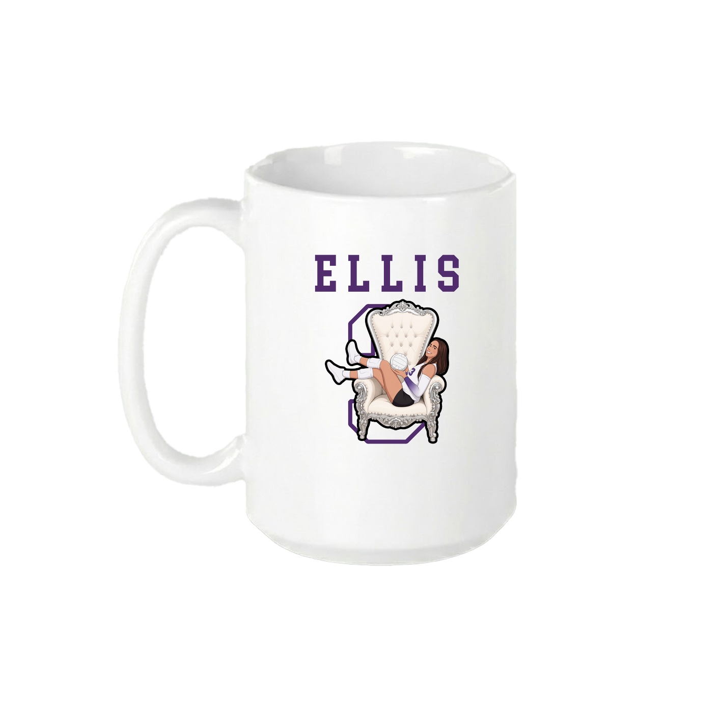 15oz Coffee Mug — Shirsey in White