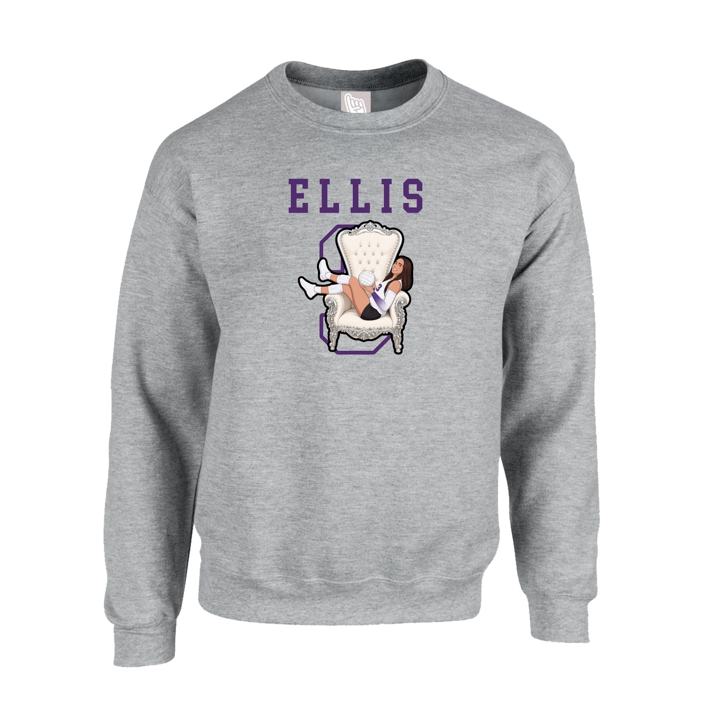 Fleece Crew — Shirsey in Grey