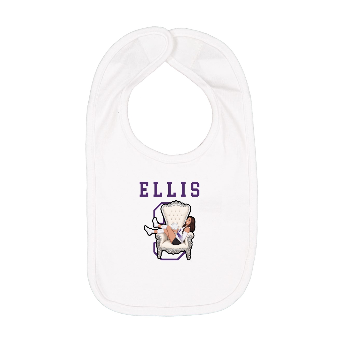 Infant Bib — Shirsey in White